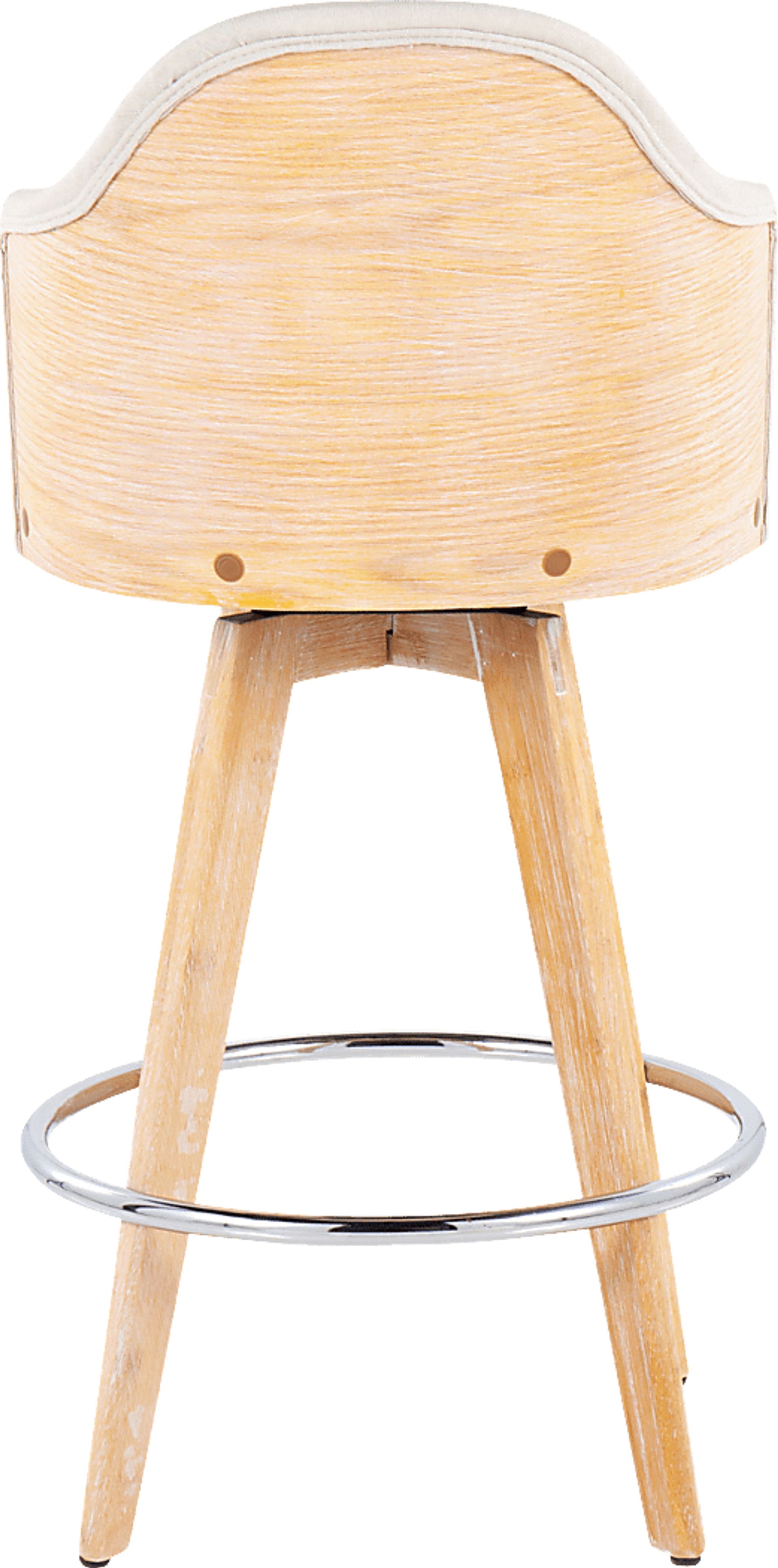 Hakea Cream Counter Height Stool, Set of 2 - Image 5