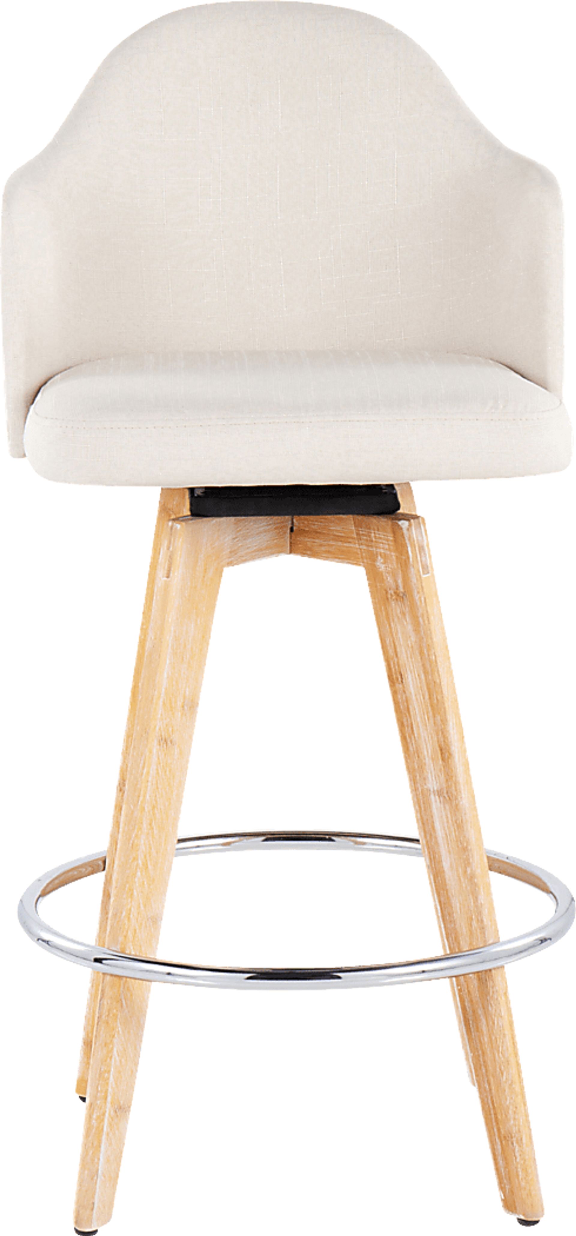 Hakea Cream Counter Height Stool, Set of 2 - Image 6