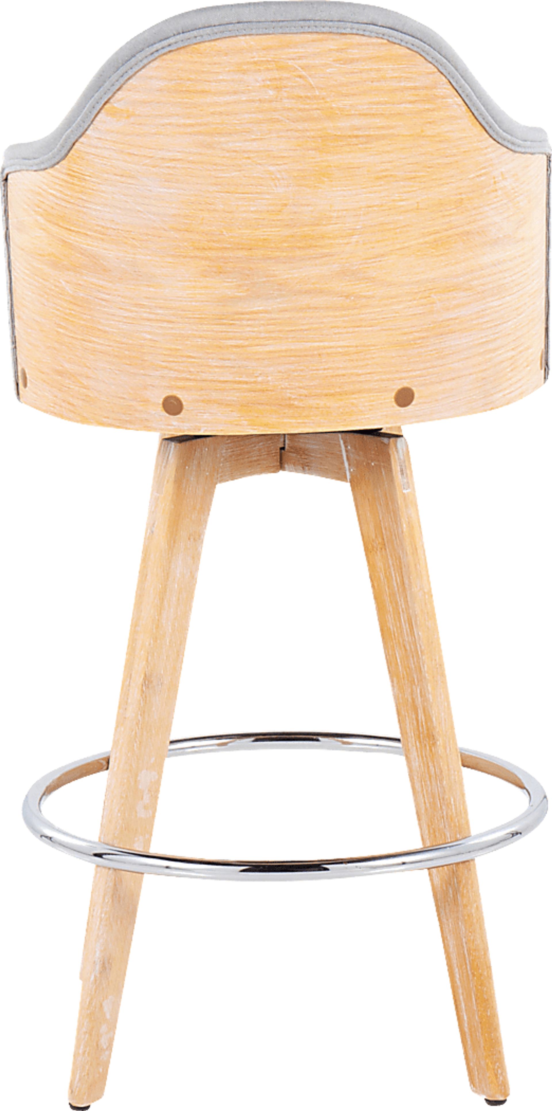 Hakea Light Gray Counter Height Stool, Set of 2 - Image 5