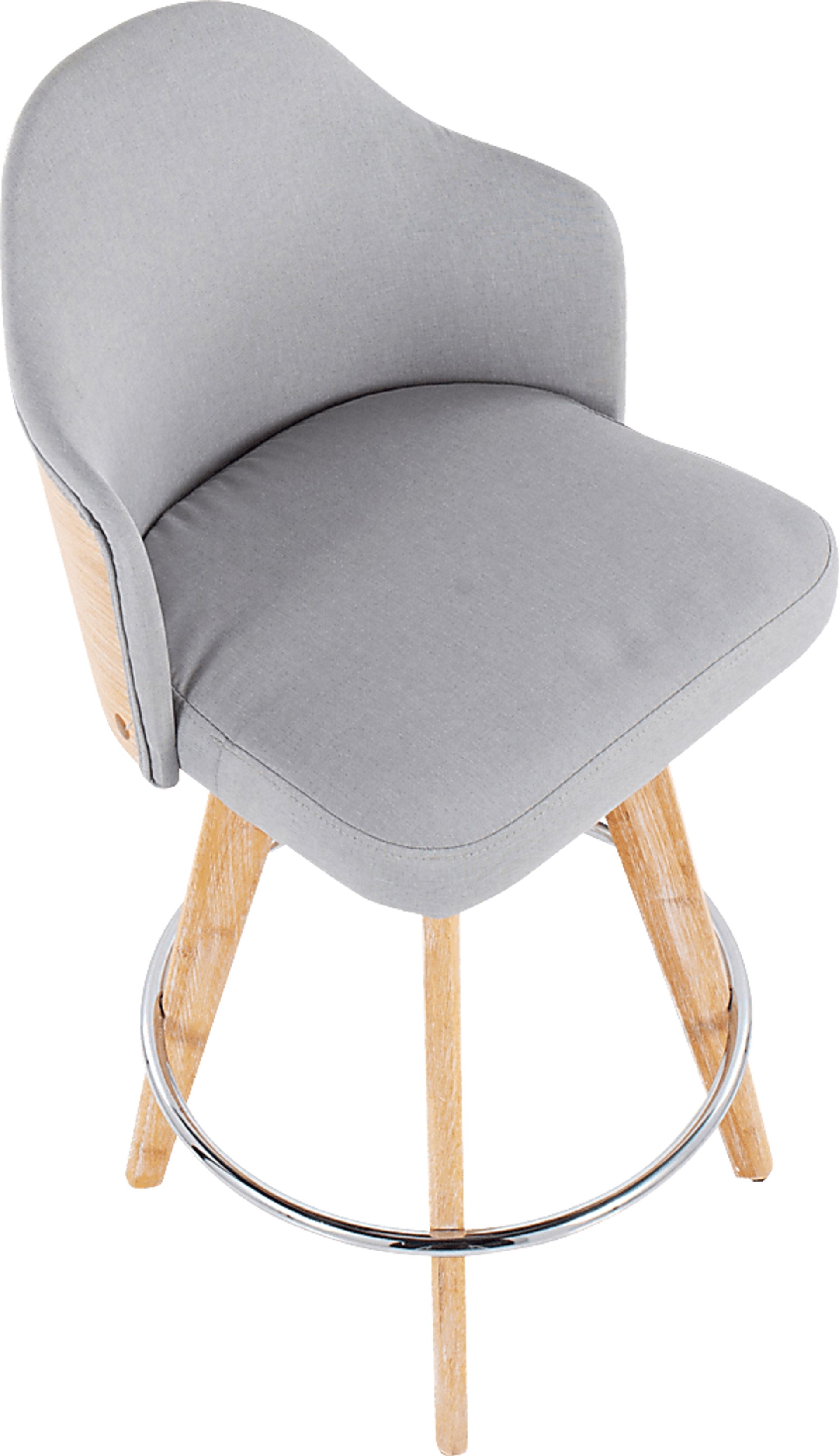 Hakea Light Gray Counter Height Stool, Set of 2 - Image 7