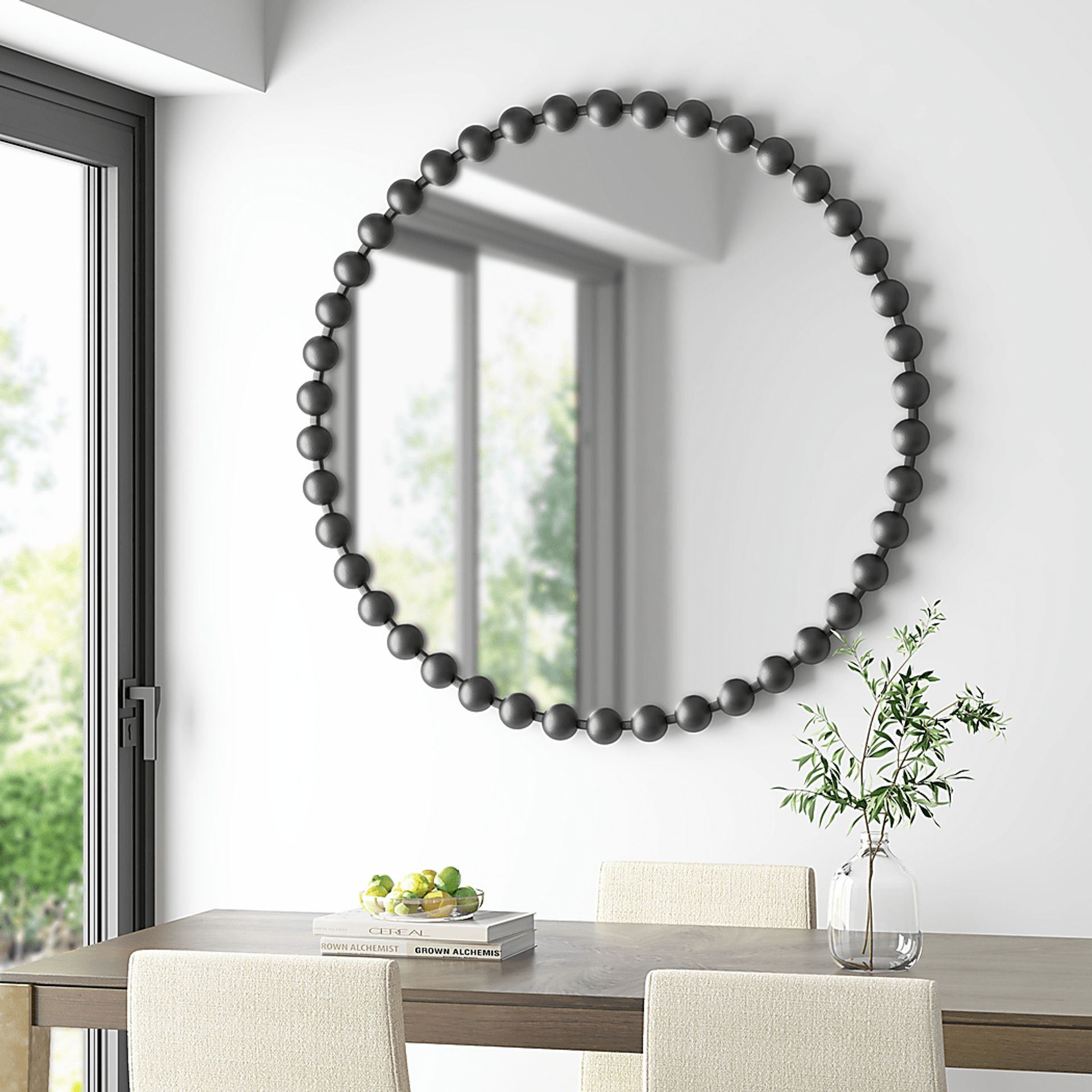Halbrent Black Accent Mirror - Image 2