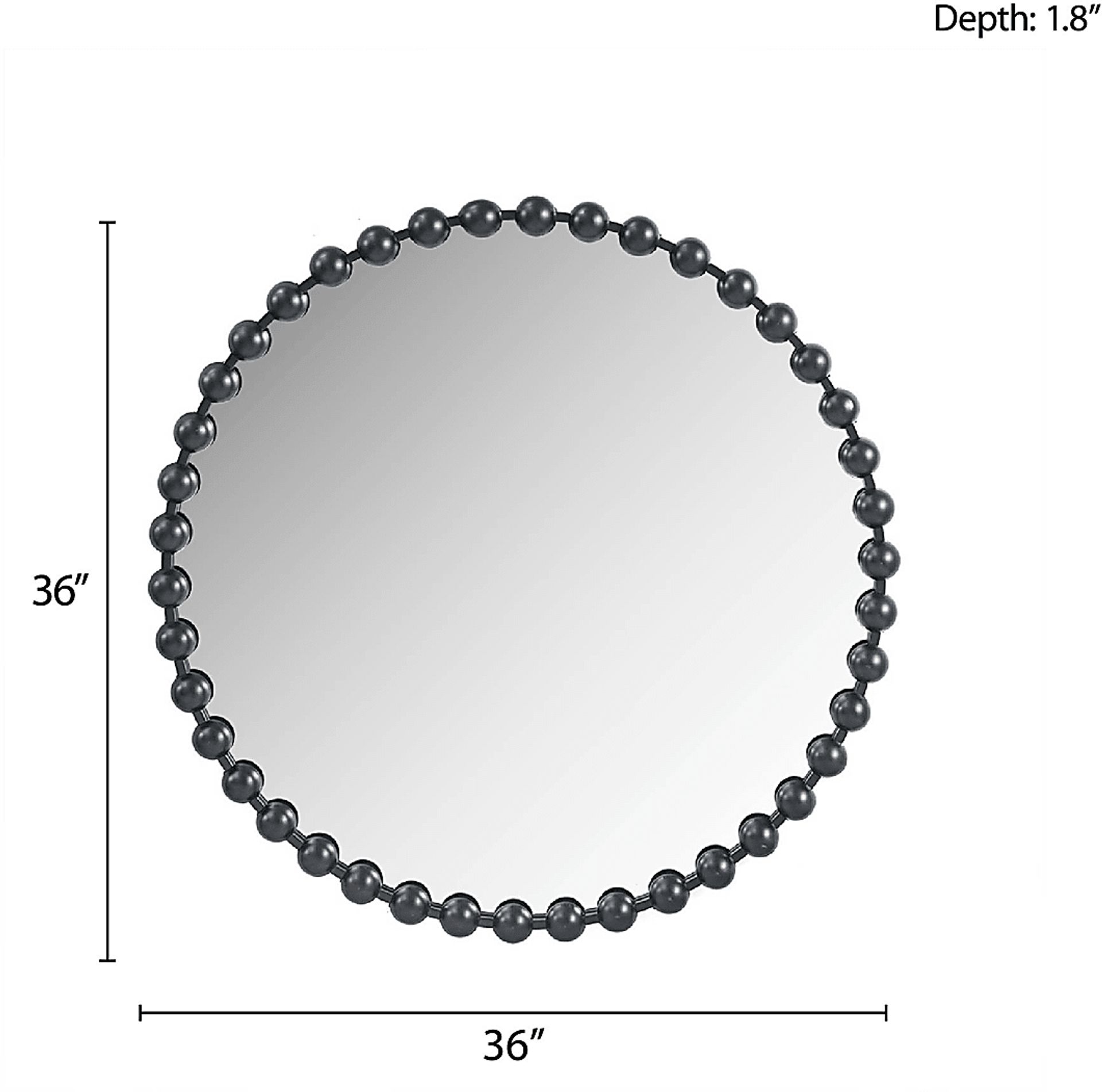 Halbrent Black Accent Mirror - Image 6