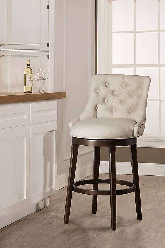 Halbrooke Cream Barstool - Thumbnail - Image 2