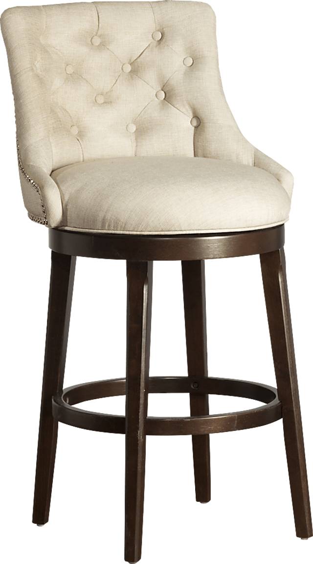 Halbrooke Cream Swivel Counter Height Stool - Thumbnail - Image 1