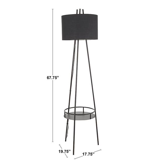 Haldane Black Floor Lamp - Thumbnail - Image 12