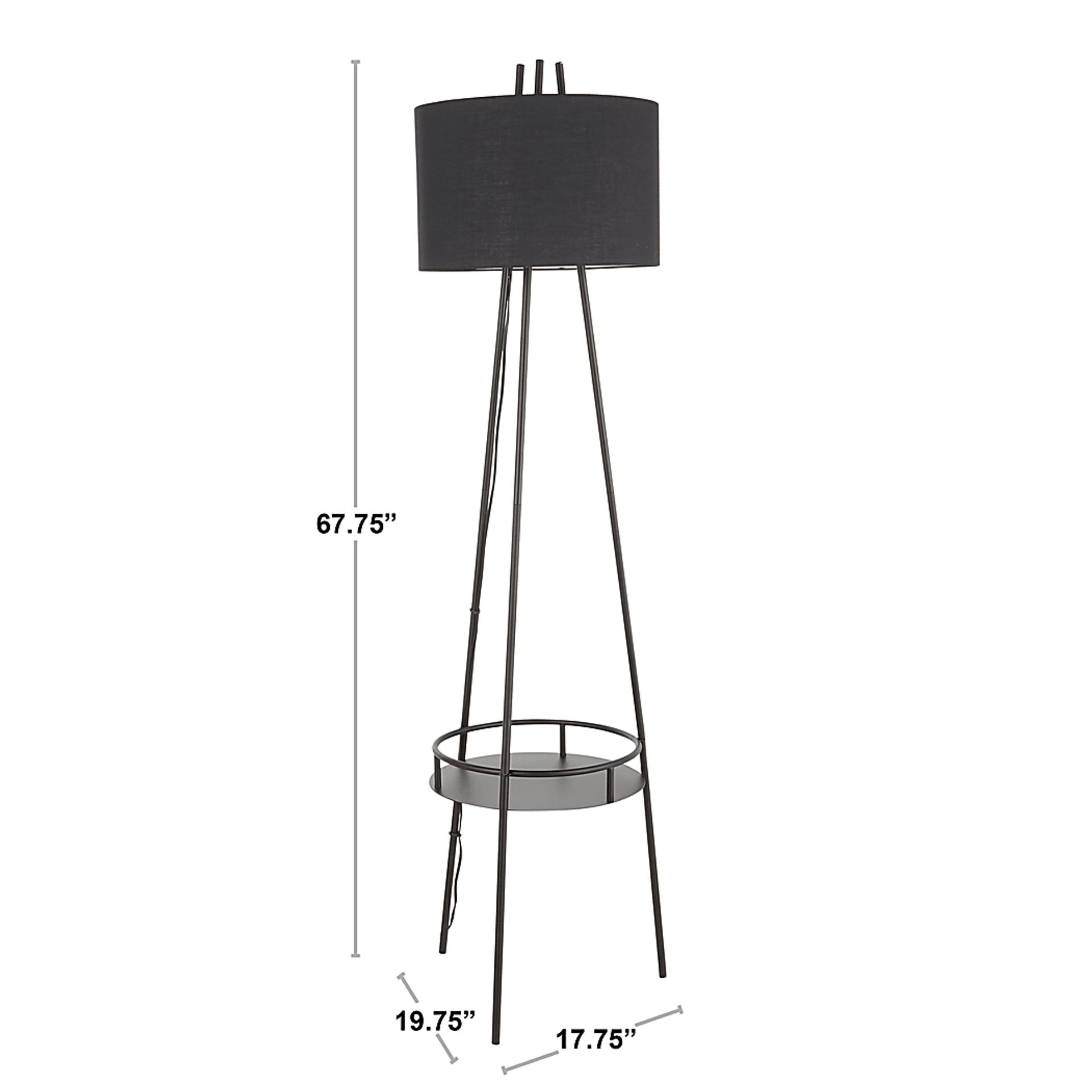 Haldane Black Floor Lamp - Image 12