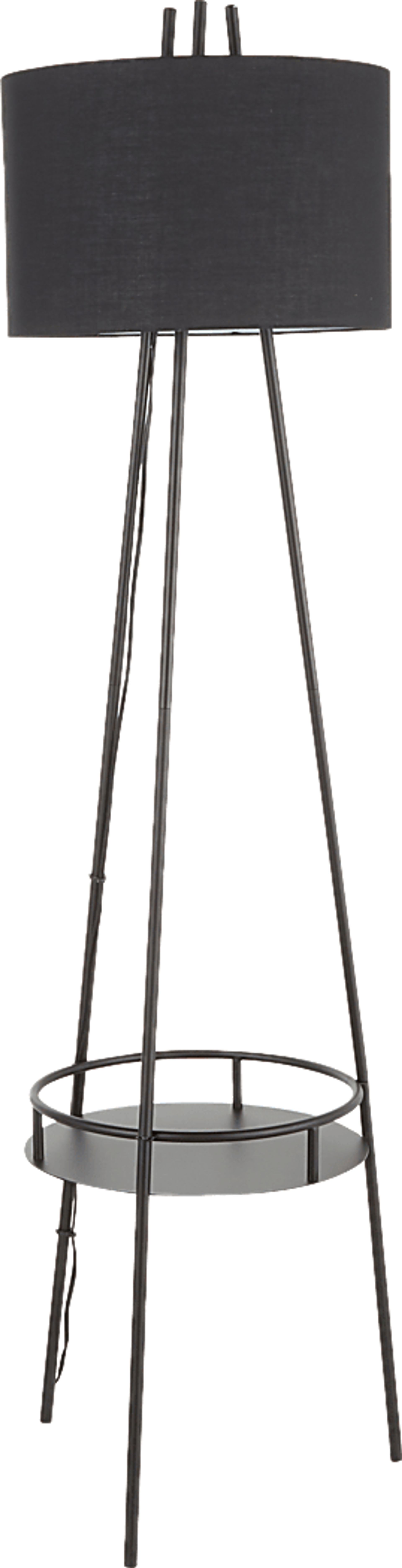 Haldane Black Floor Lamp - Image 1