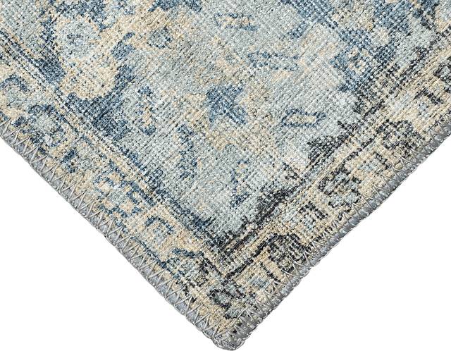 Haldia Blue 7'6 x 9'6 Machine Washable Rug - Thumbnail - Image 6