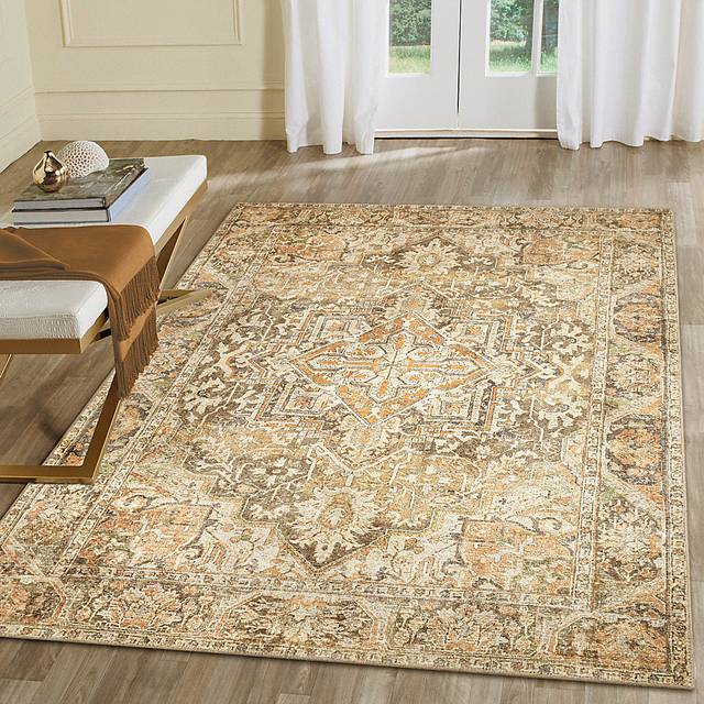 Haldia Brown 5 x 7'6 Machine Washable Rug - Thumbnail - Image 3