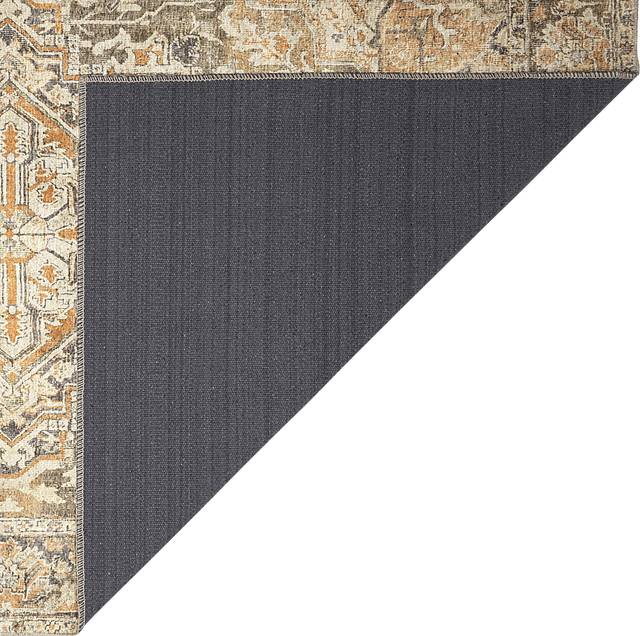 Haldia Brown 5 x 7'6 Machine Washable Rug - Thumbnail - Image 5