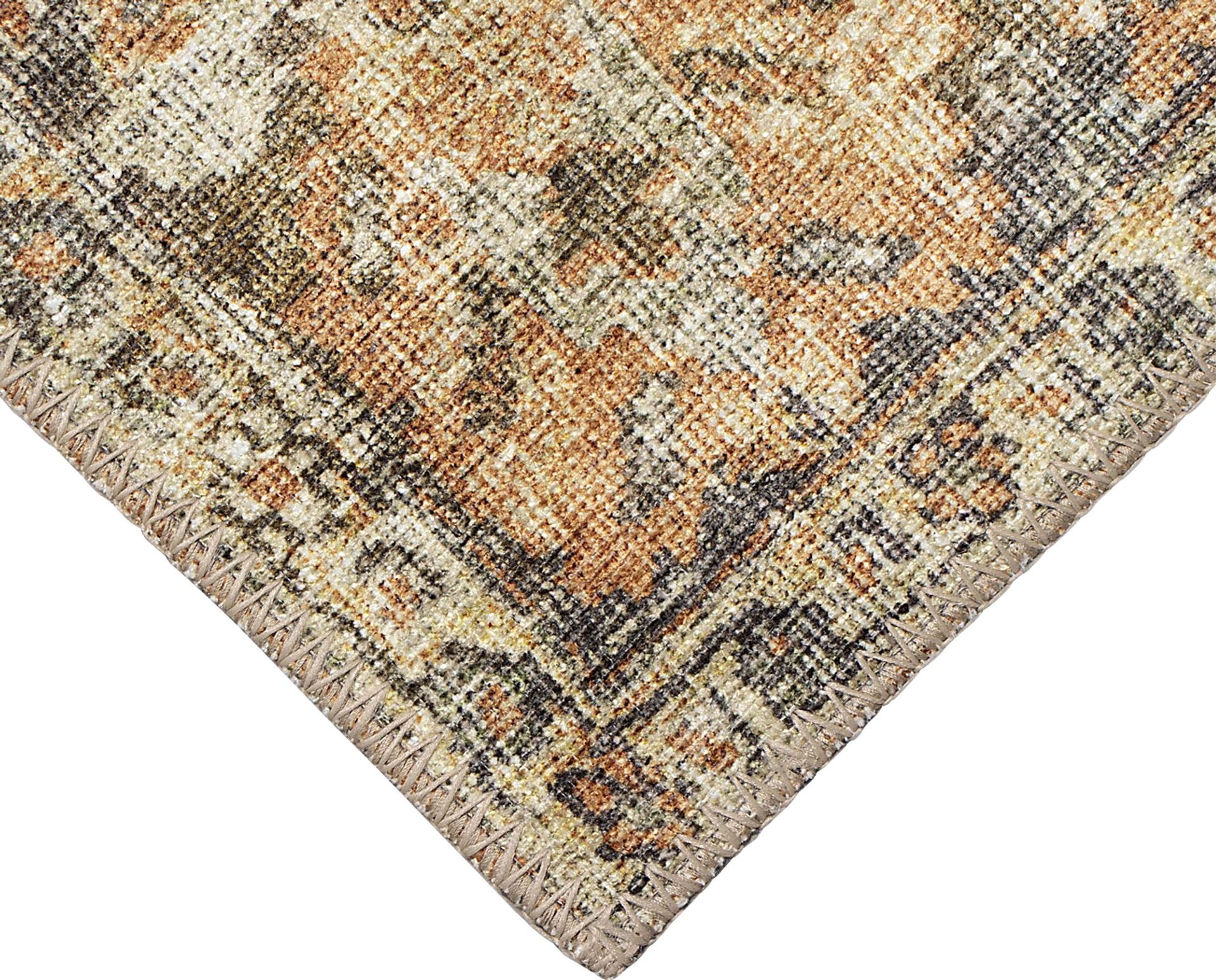 Haldia Brown 7'6 x 9'6 Machine Washable Rug - Image 6