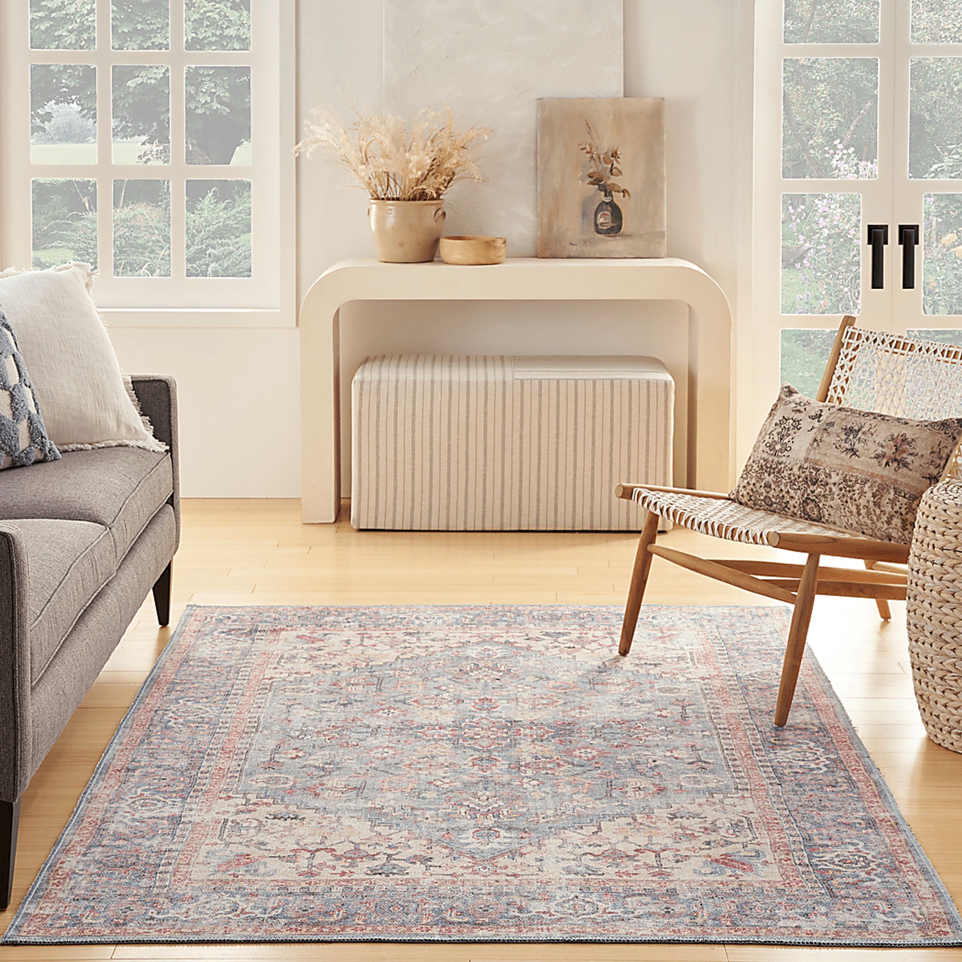 Haleigh Elle Blue 5'3 x 7'3 Rug - Image 2
