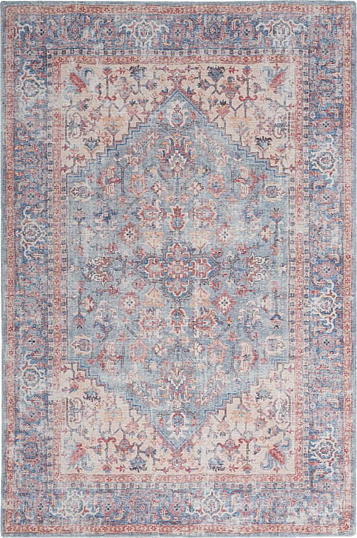 Haleigh Elle Blue 9'2 x 12' Rug