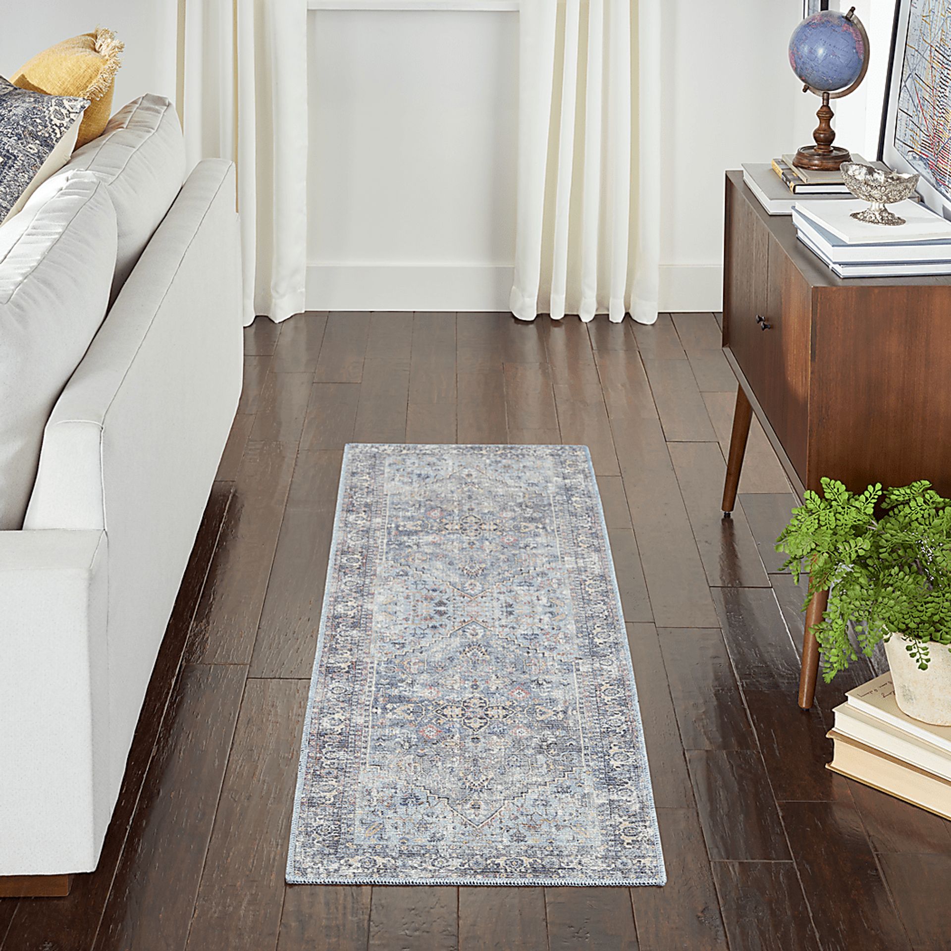 Haleigh Elle Light Gray 2' x 6' Runner Rug - Image 2