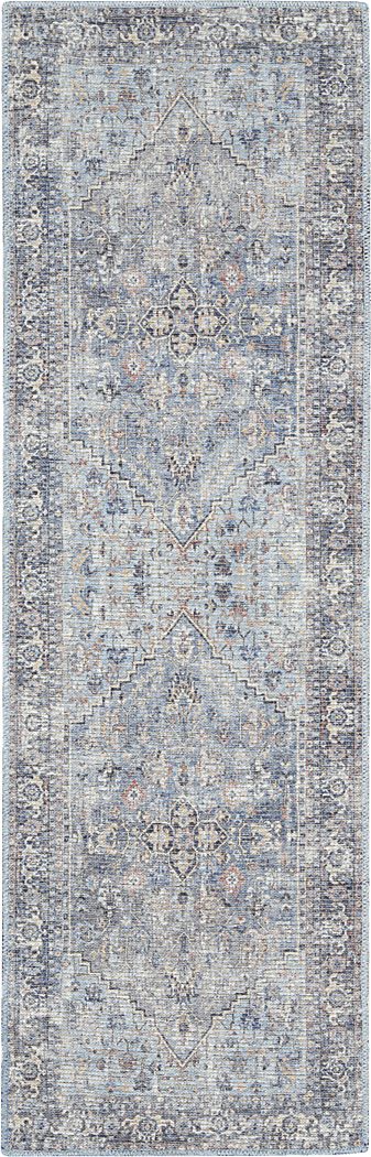 Haleigh Elle Light Gray 2' x 6' Runner Rug