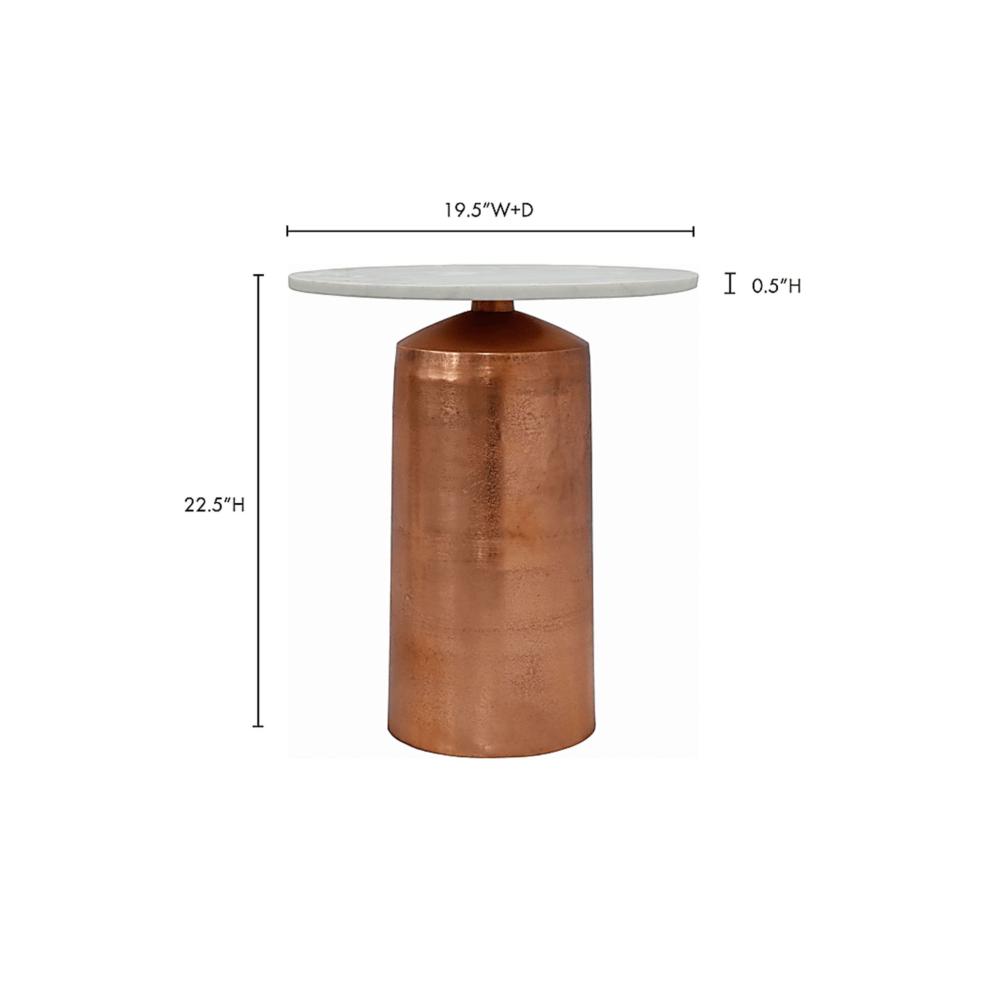 Haleola White Large Accent Table - Image 4