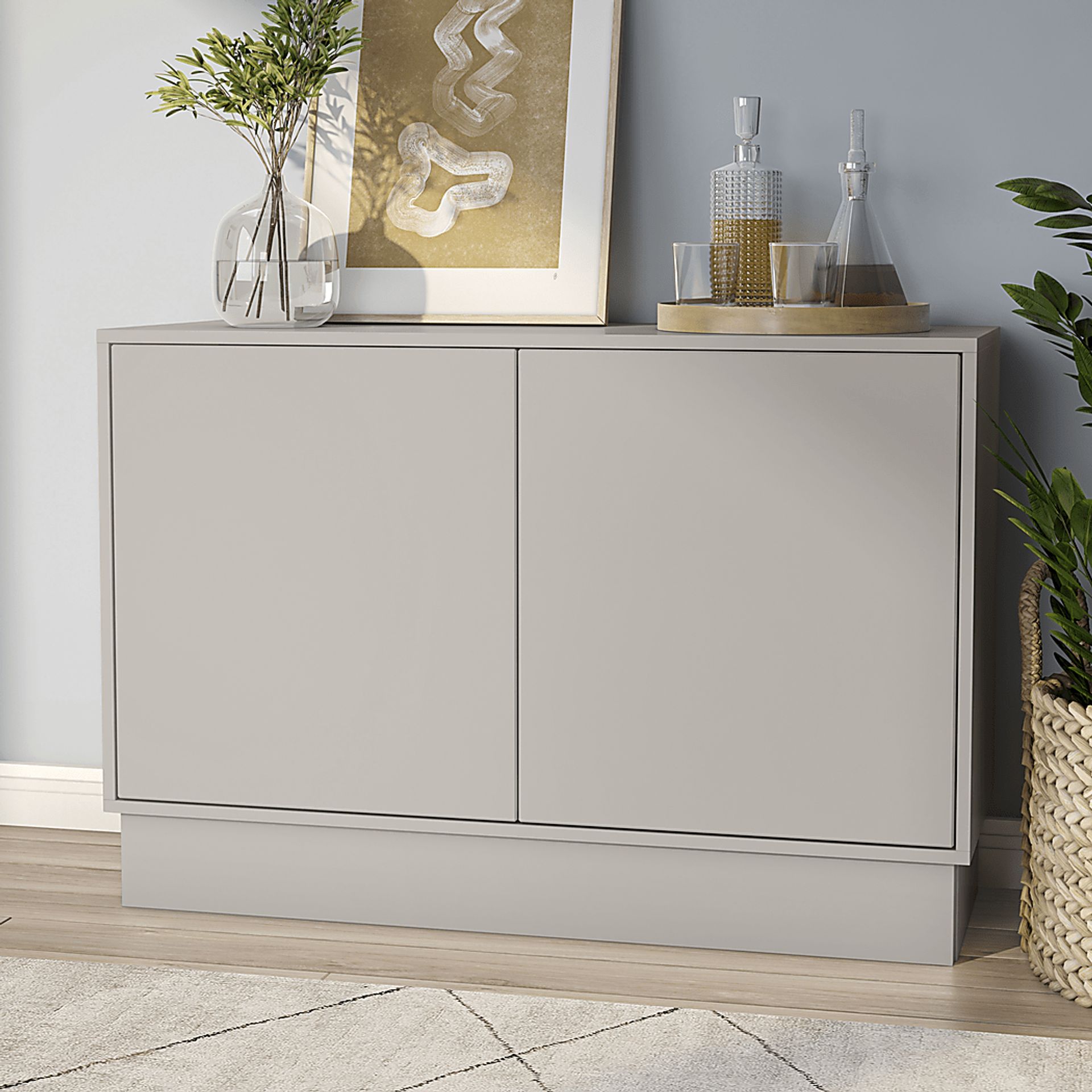 Halesia Gray Accent Cabinet - Image 2