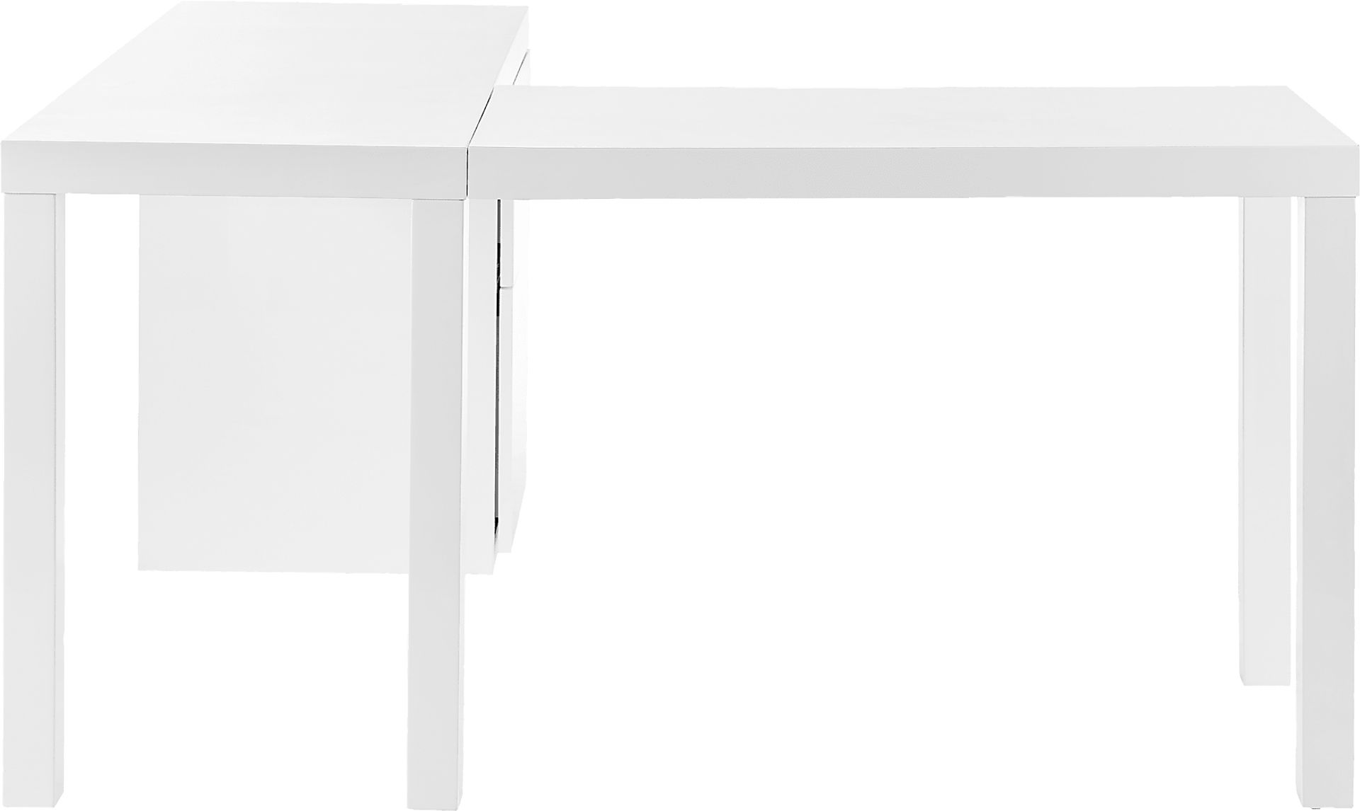 Halesia White L-Desk - Image 4