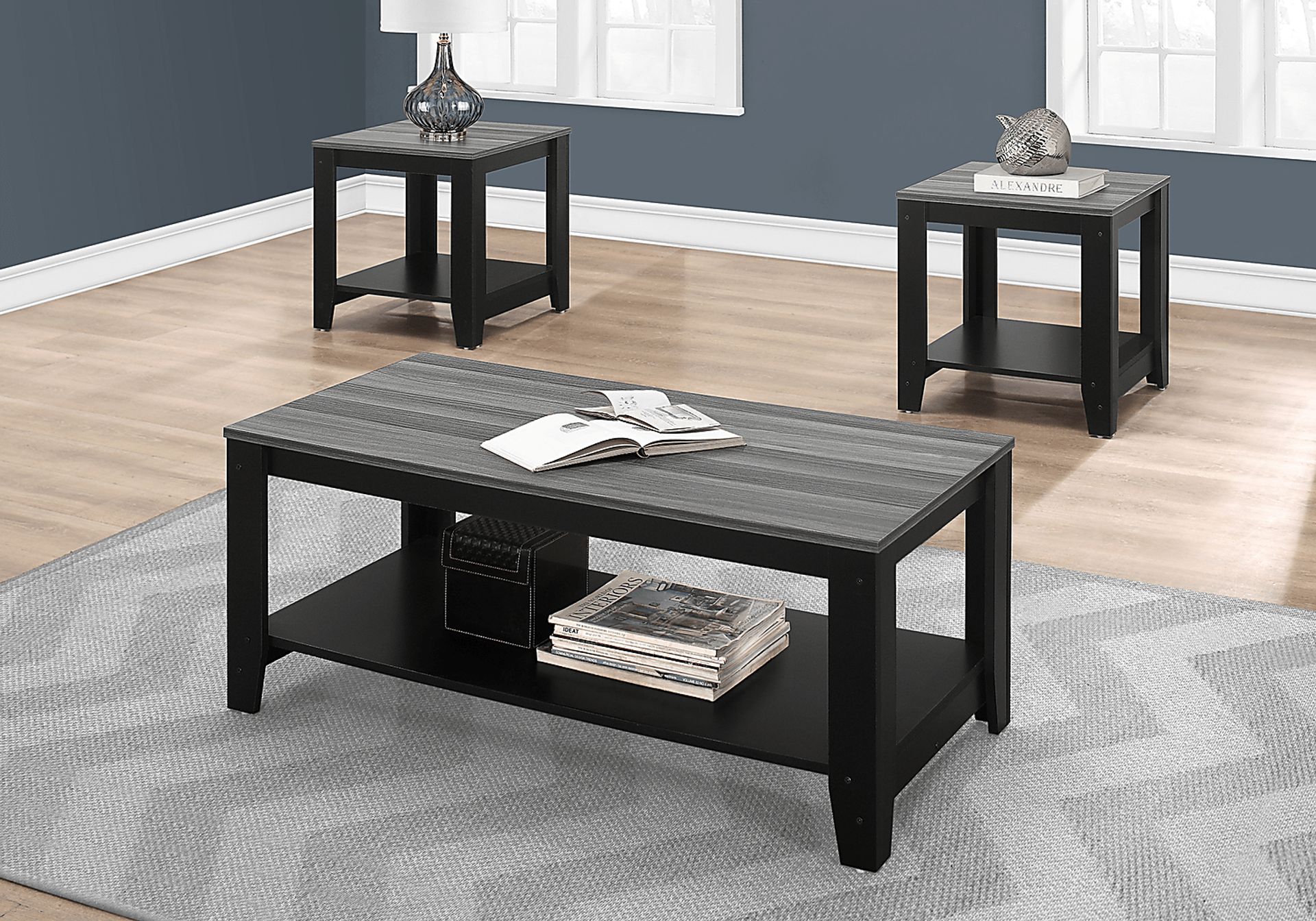 Halesworth Gray 3 Pc Table Set - Image 2