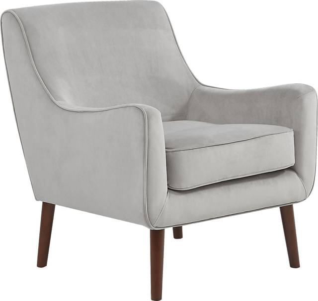 Haley Gray Accent Chair - Thumbnail - Image 1