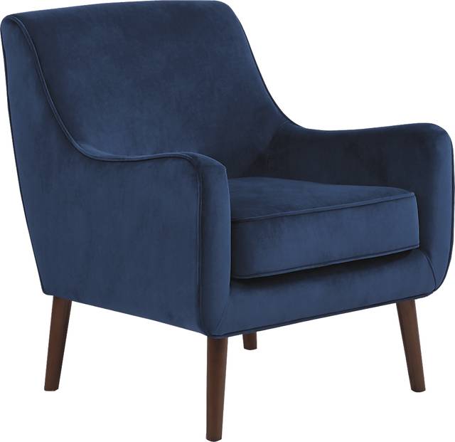 Haley Navy Accent Chair - Thumbnail - Image 1