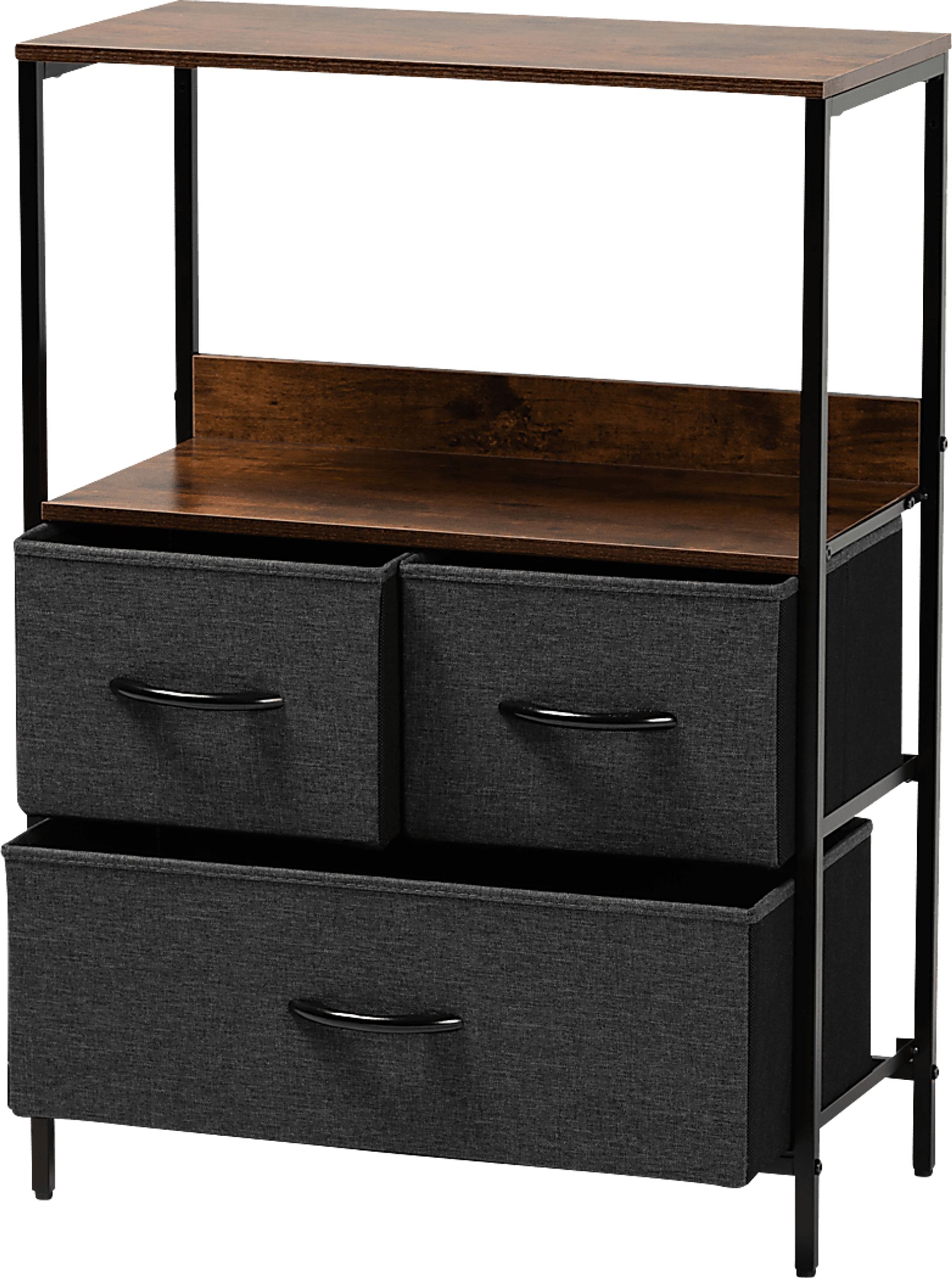 Haleyann Black 3 Drawer Accent Cabinet - Image 2