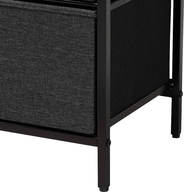 Haleyann Black 3 Drawer Accent Cabinet - Thumbnail - Image 6