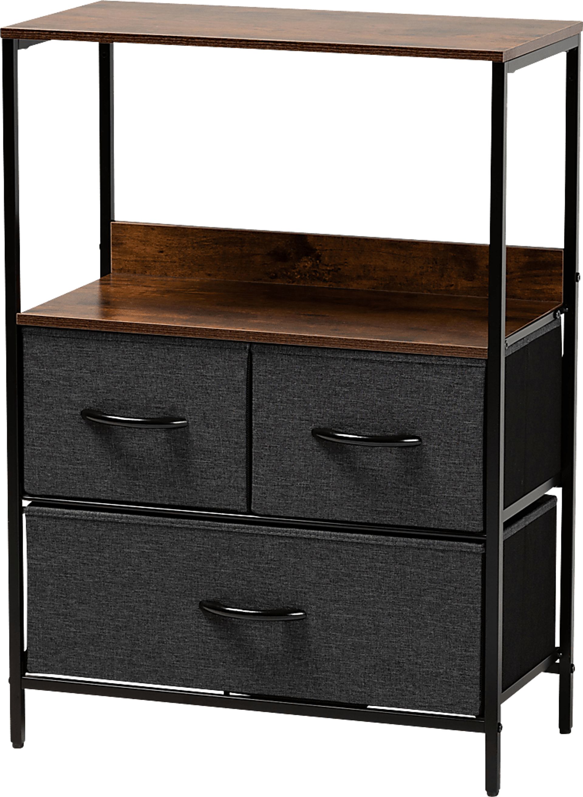 Haleyann Black 3 Drawer Accent Cabinet - Image 1