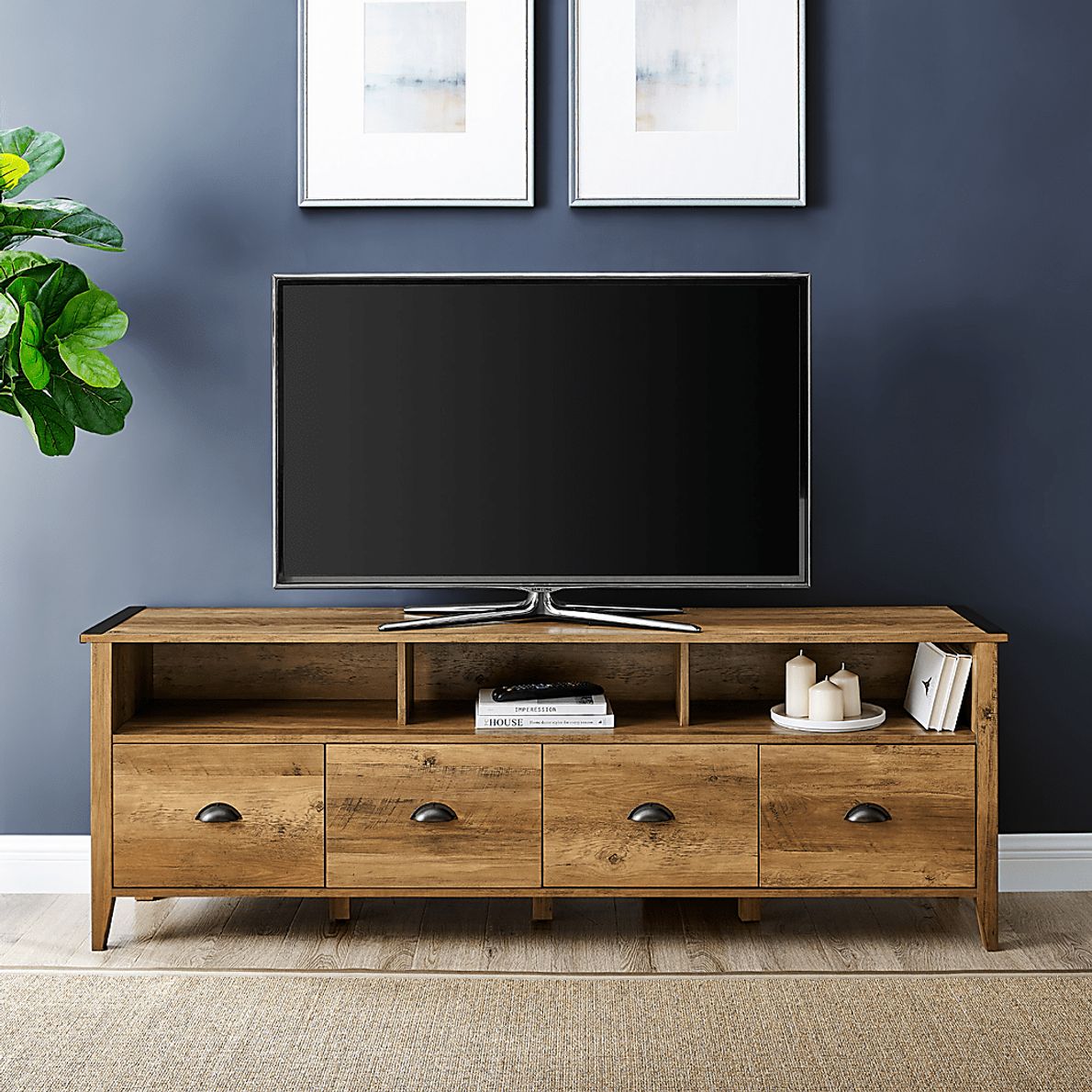 Haleyford Brown 70 in. Console