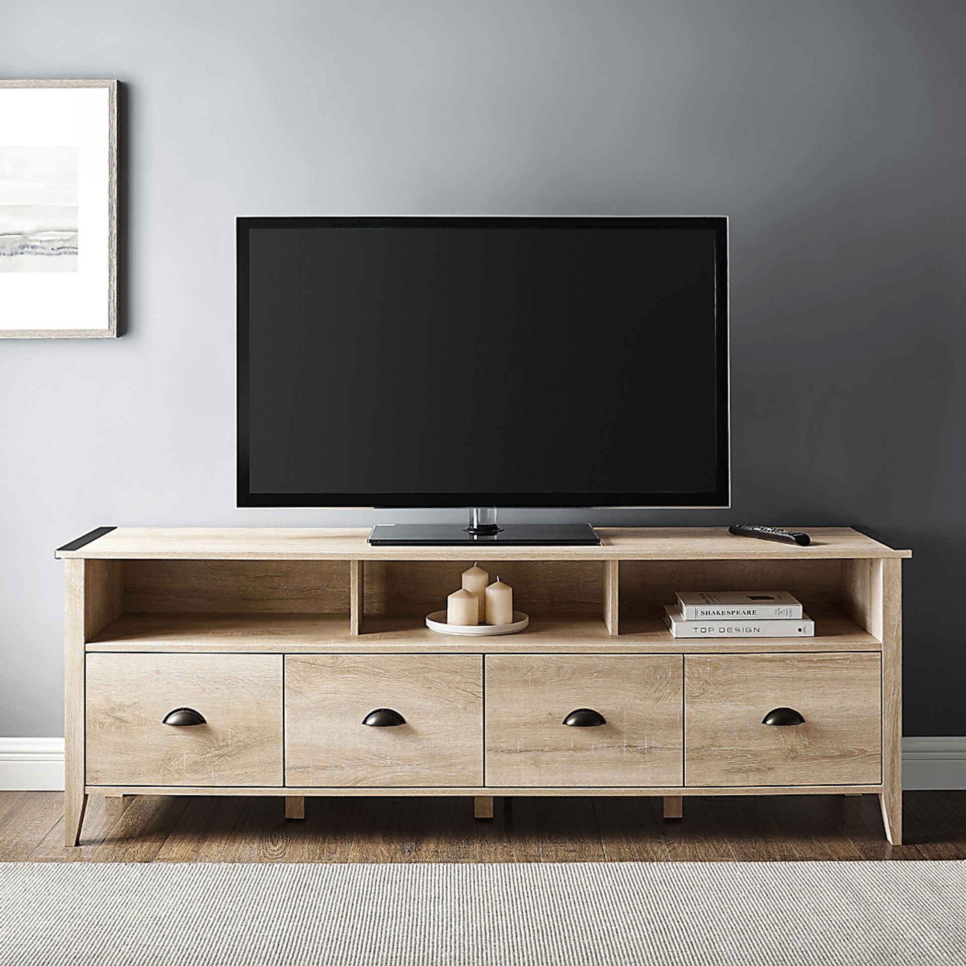 Haleyford White 70 in. Console - Image 8