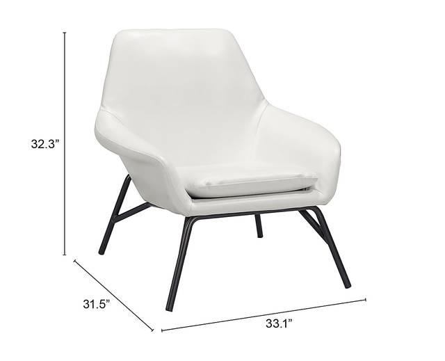 Halfhitch White Accent Chair - Thumbnail - Image 10