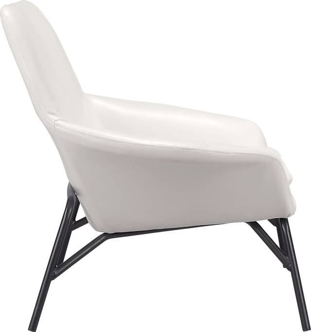 Halfhitch White Accent Chair - Thumbnail - Image 3