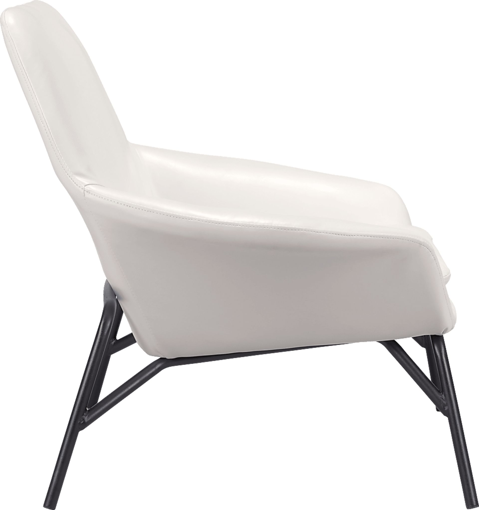 Halfhitch White Accent Chair - Image 3