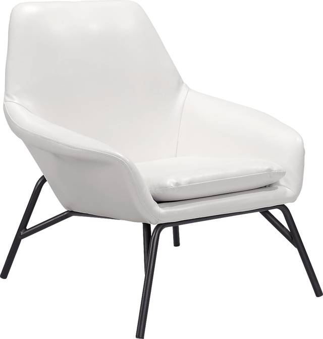 Halfhitch White Accent Chair - Thumbnail - Image 7