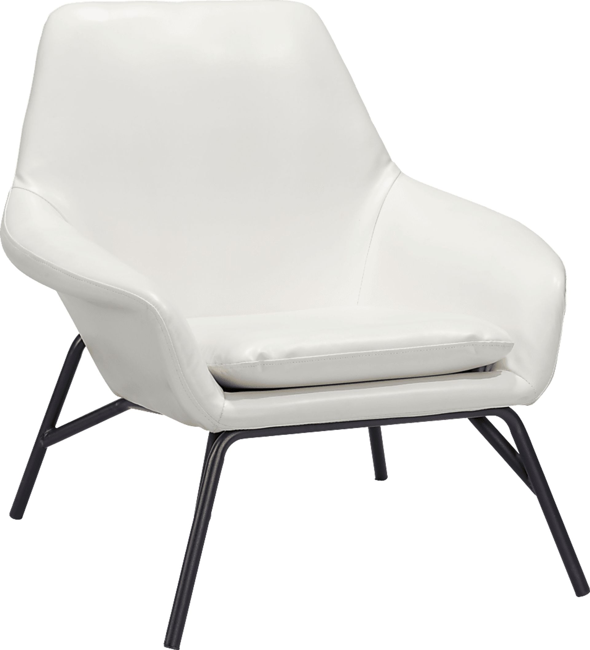 Halfhitch White Accent Chair - Image 1
