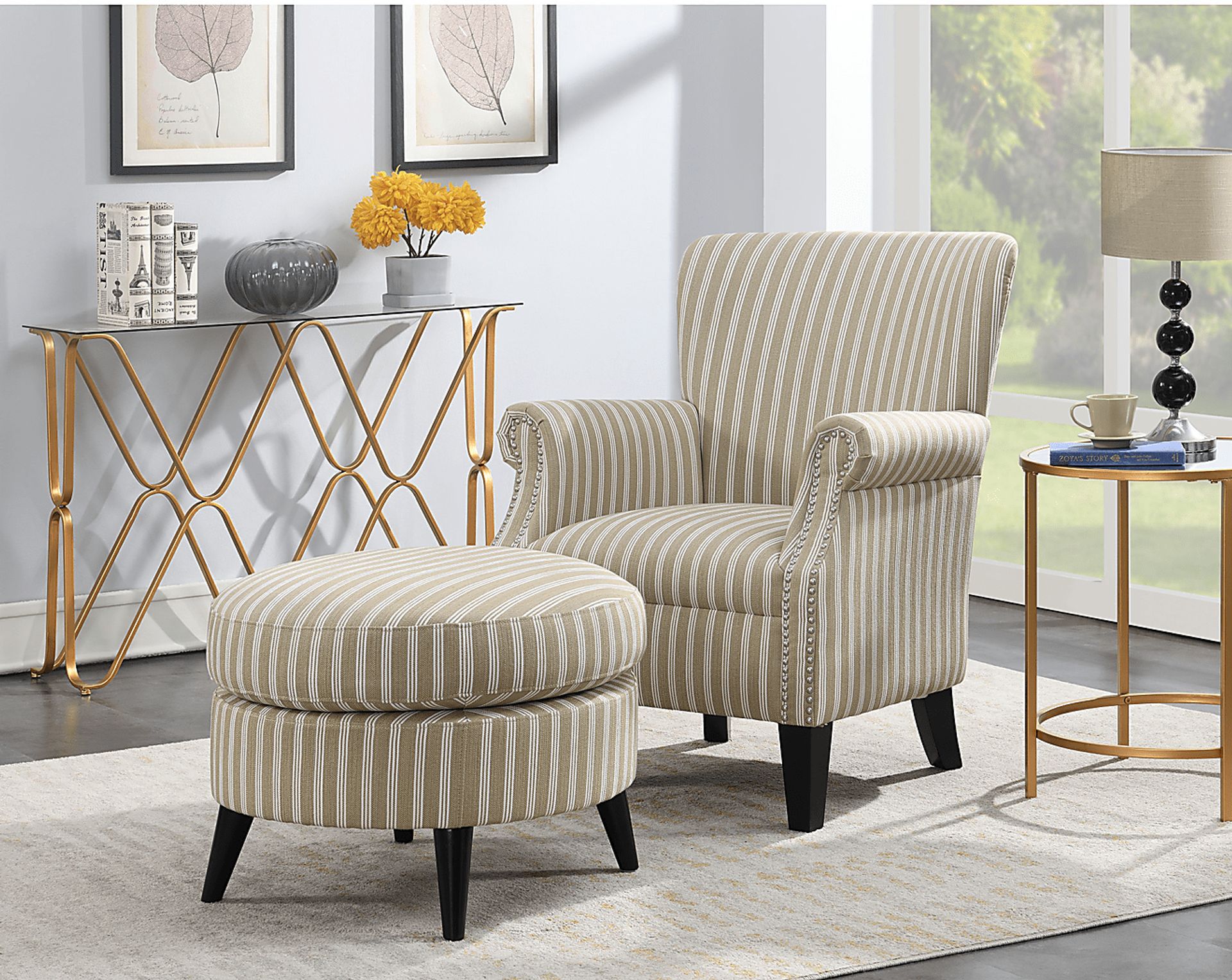 Halgo Beige Accent Chair - Image 4