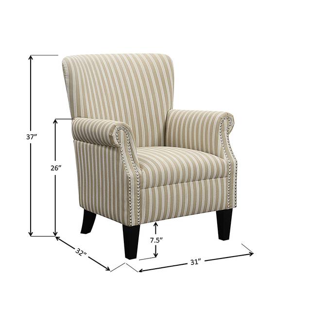 Halgo Beige Accent Chair - Thumbnail - Image 5