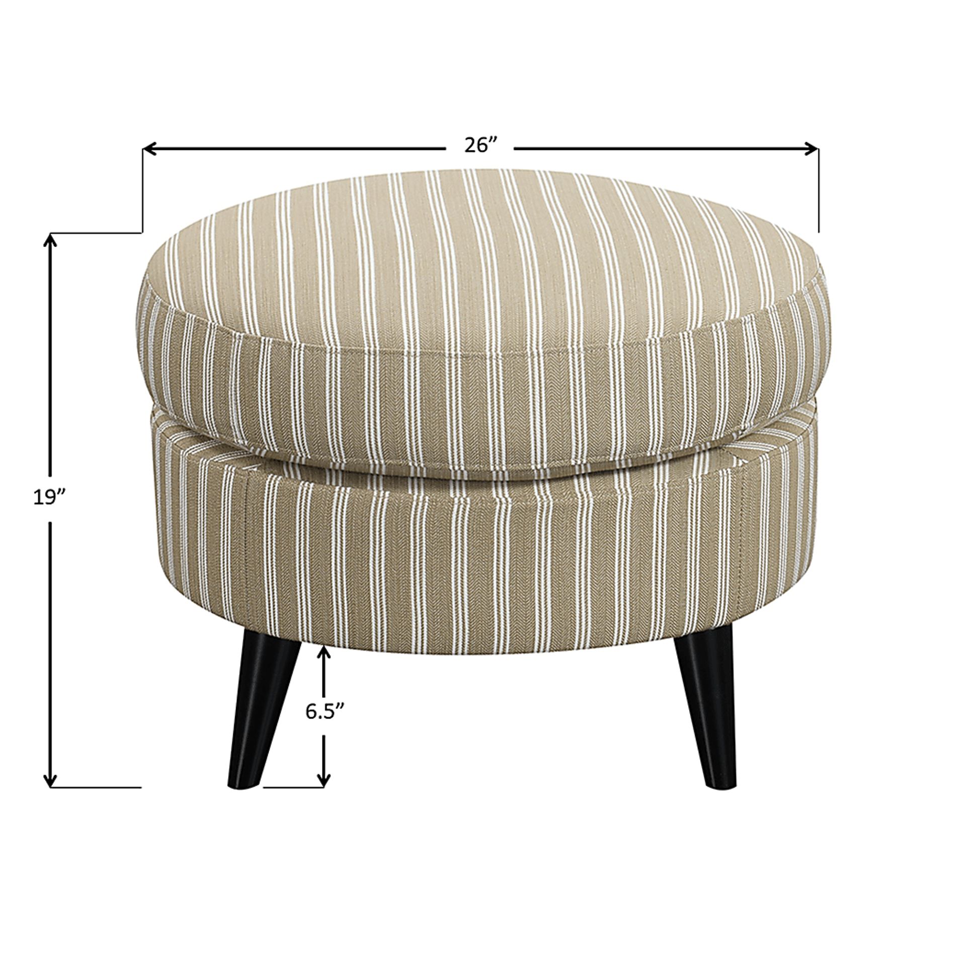 Halgo Beige Ottoman - Image 4