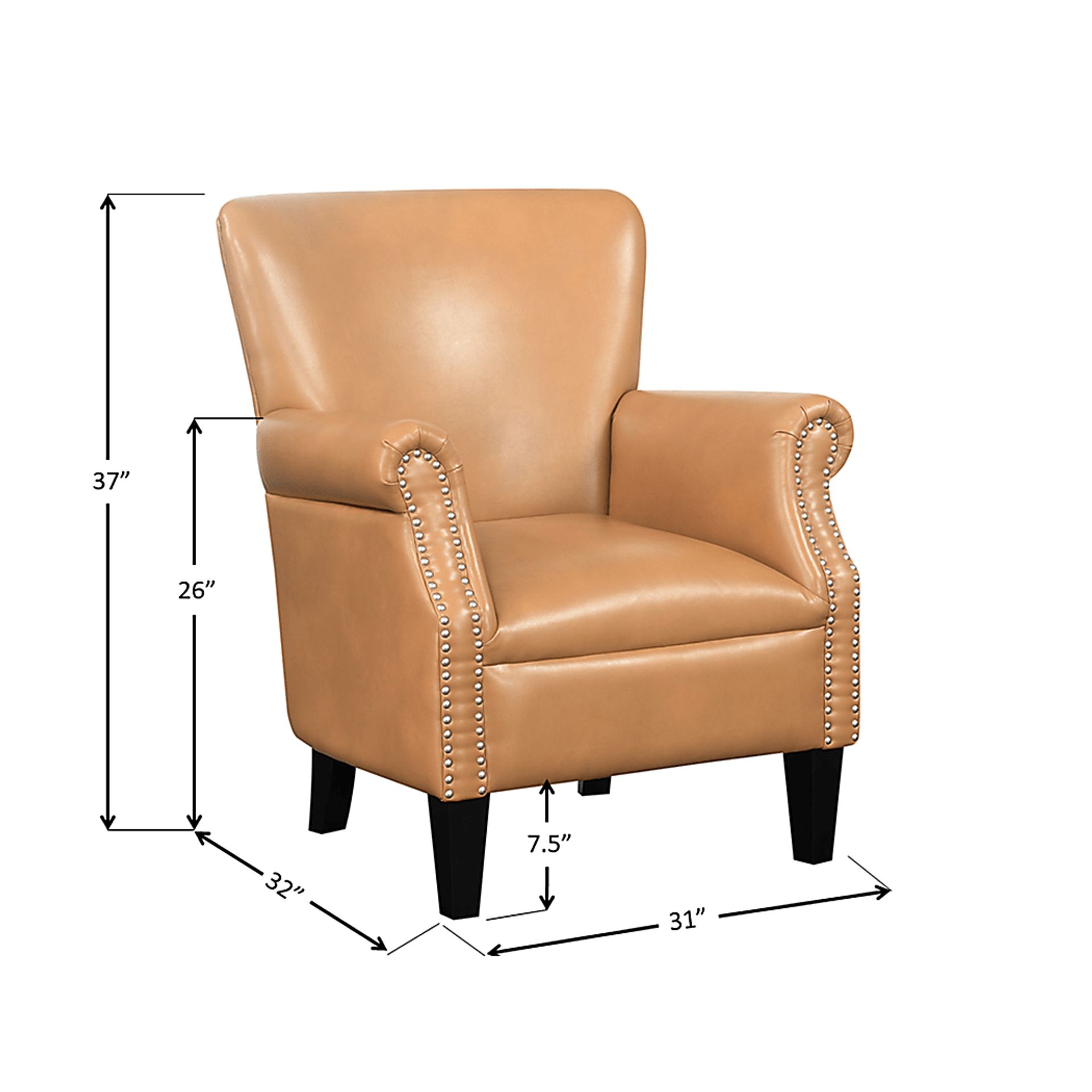Halgo Brown Accent Chair - Image 6