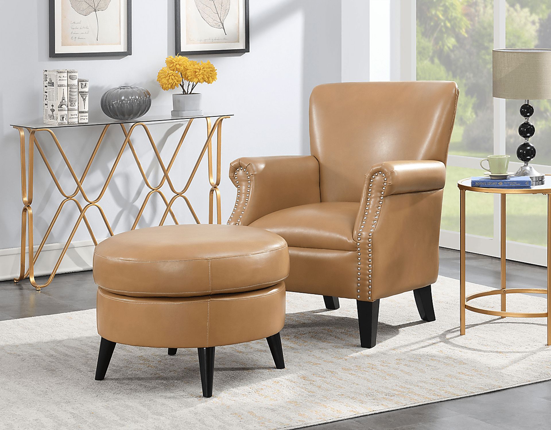 Halgo Brown Ottoman - Image 3