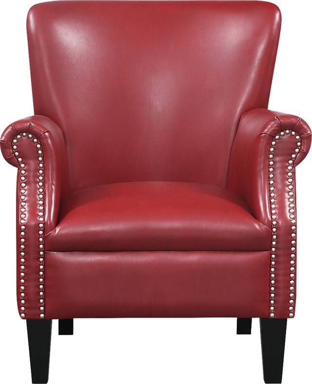 Halgo Red Accent Chair - Thumbnail - Image 2