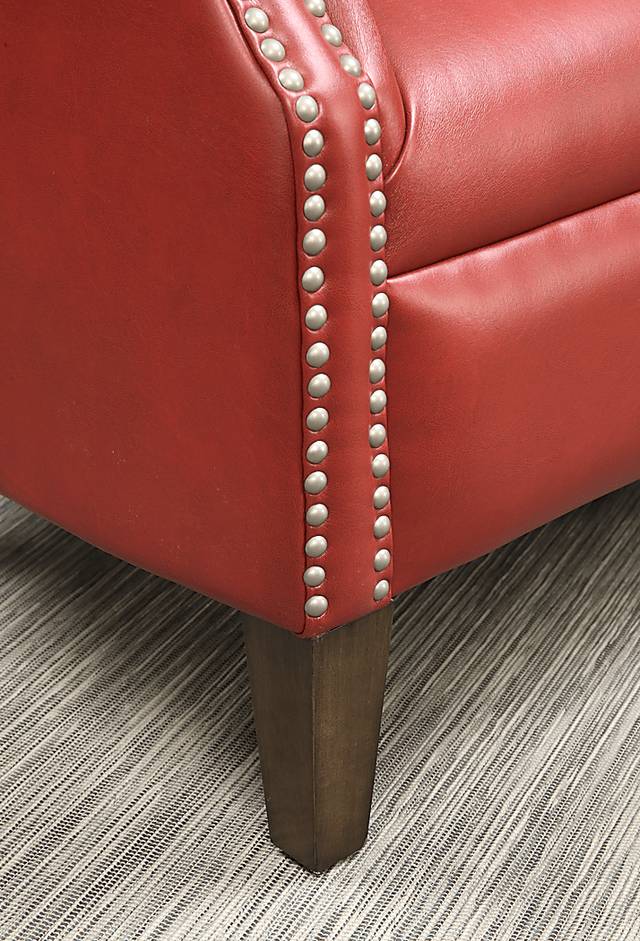 Halgo Red Accent Chair - Thumbnail - Image 4