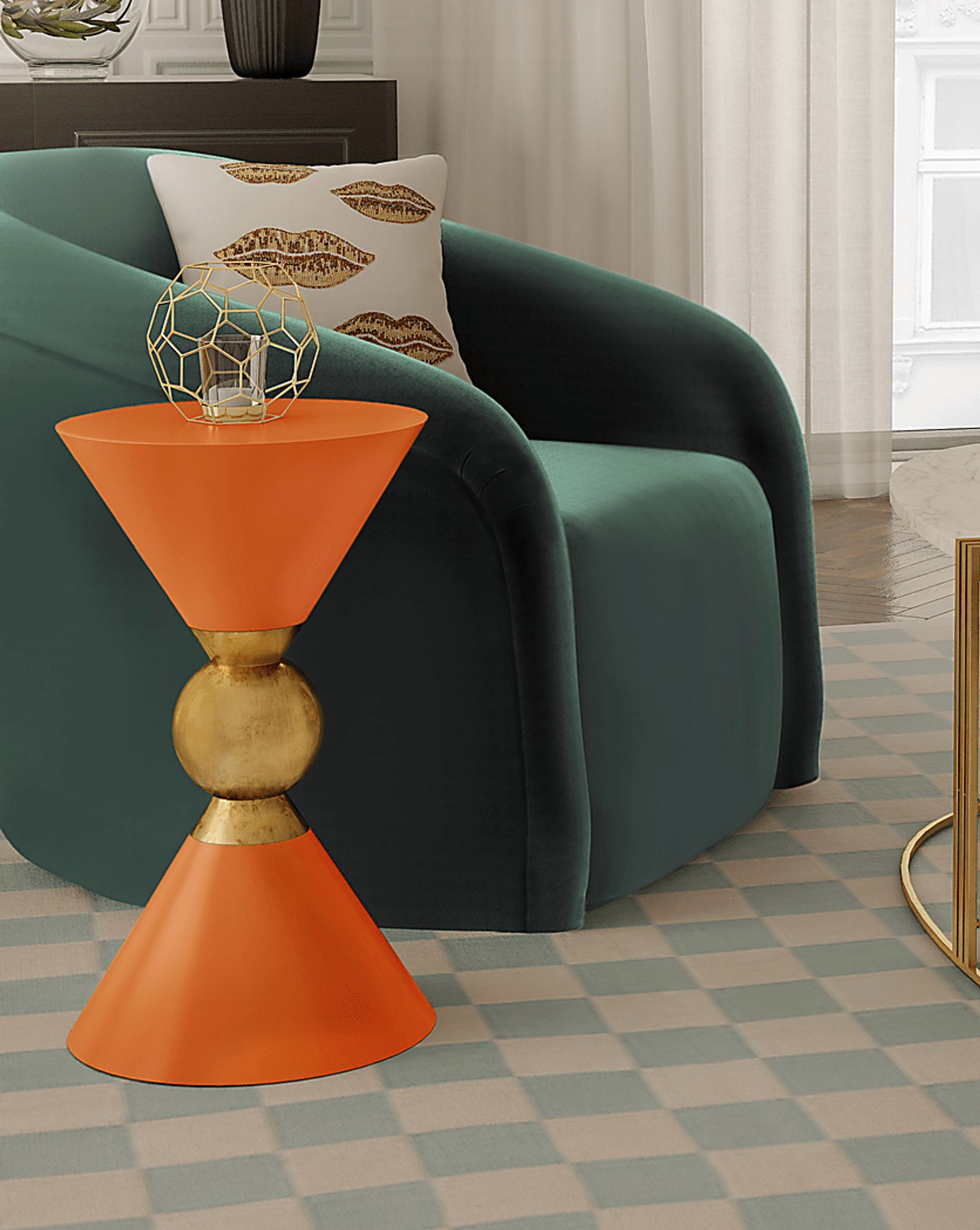 Halibel Orange Accent Table - Image 5