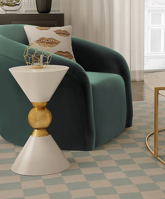 Halibel White Accent Table - Thumbnail - Image 4