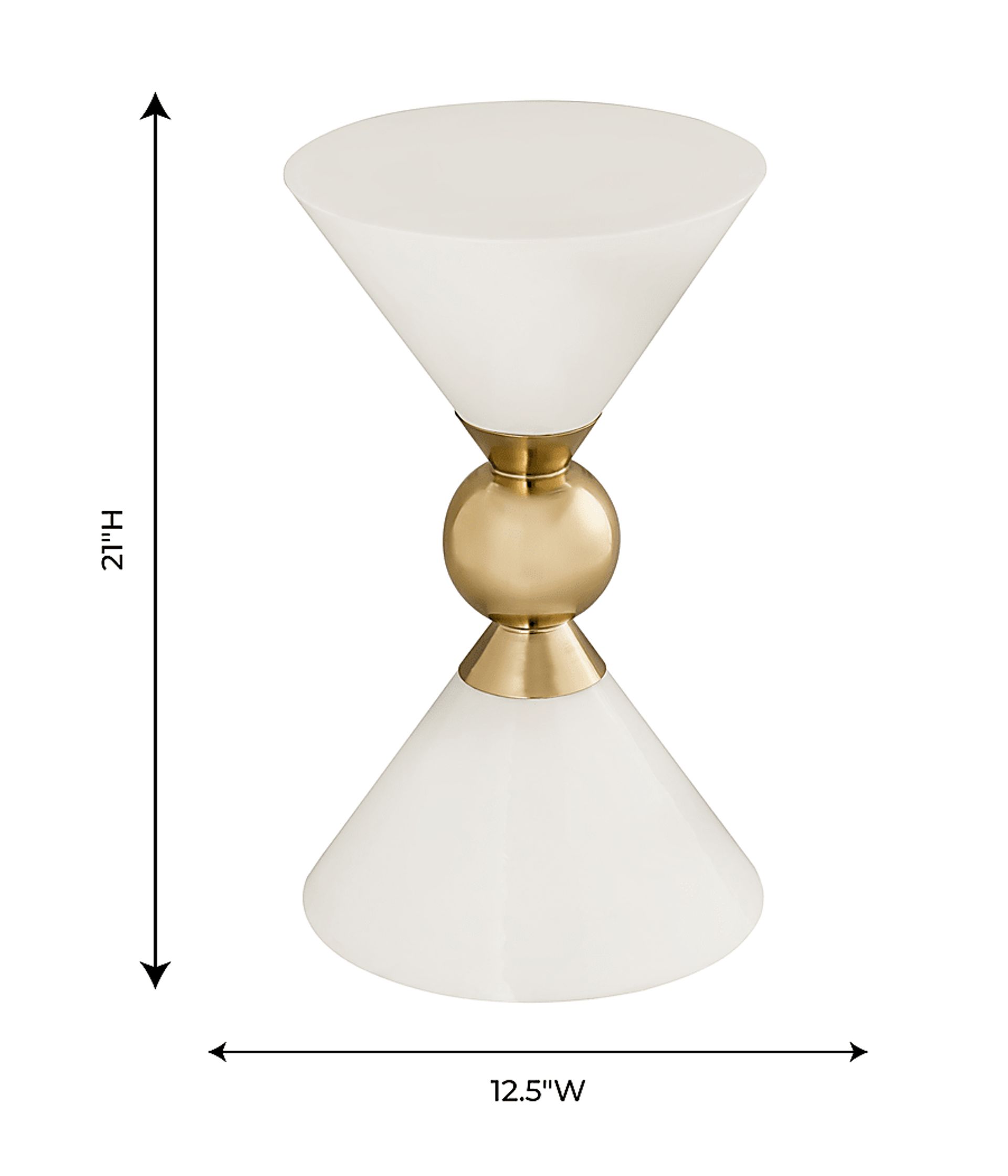 Halibel White Accent Table - Image 5