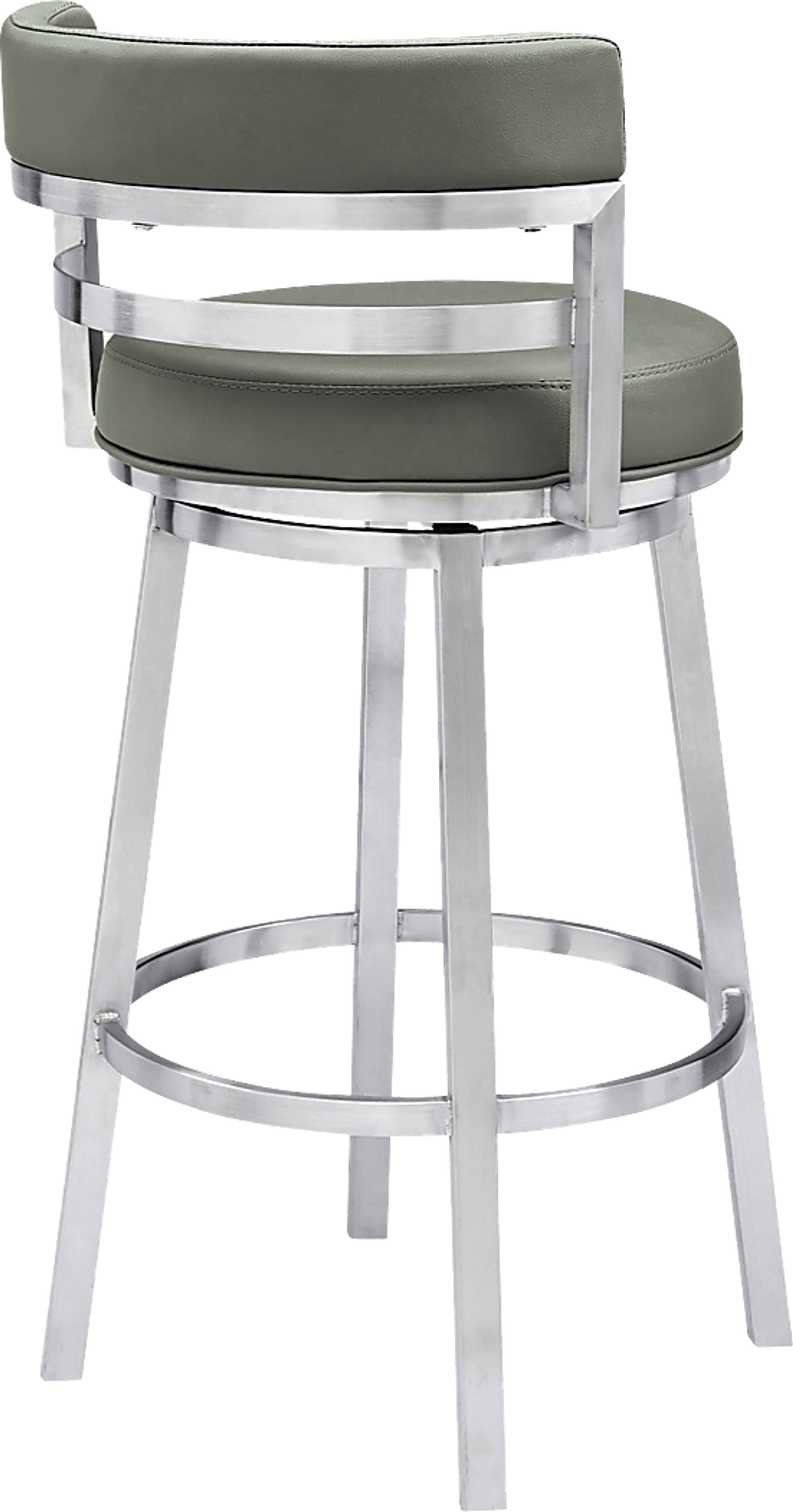Haligue Gray Swivel Barstool - Image 3