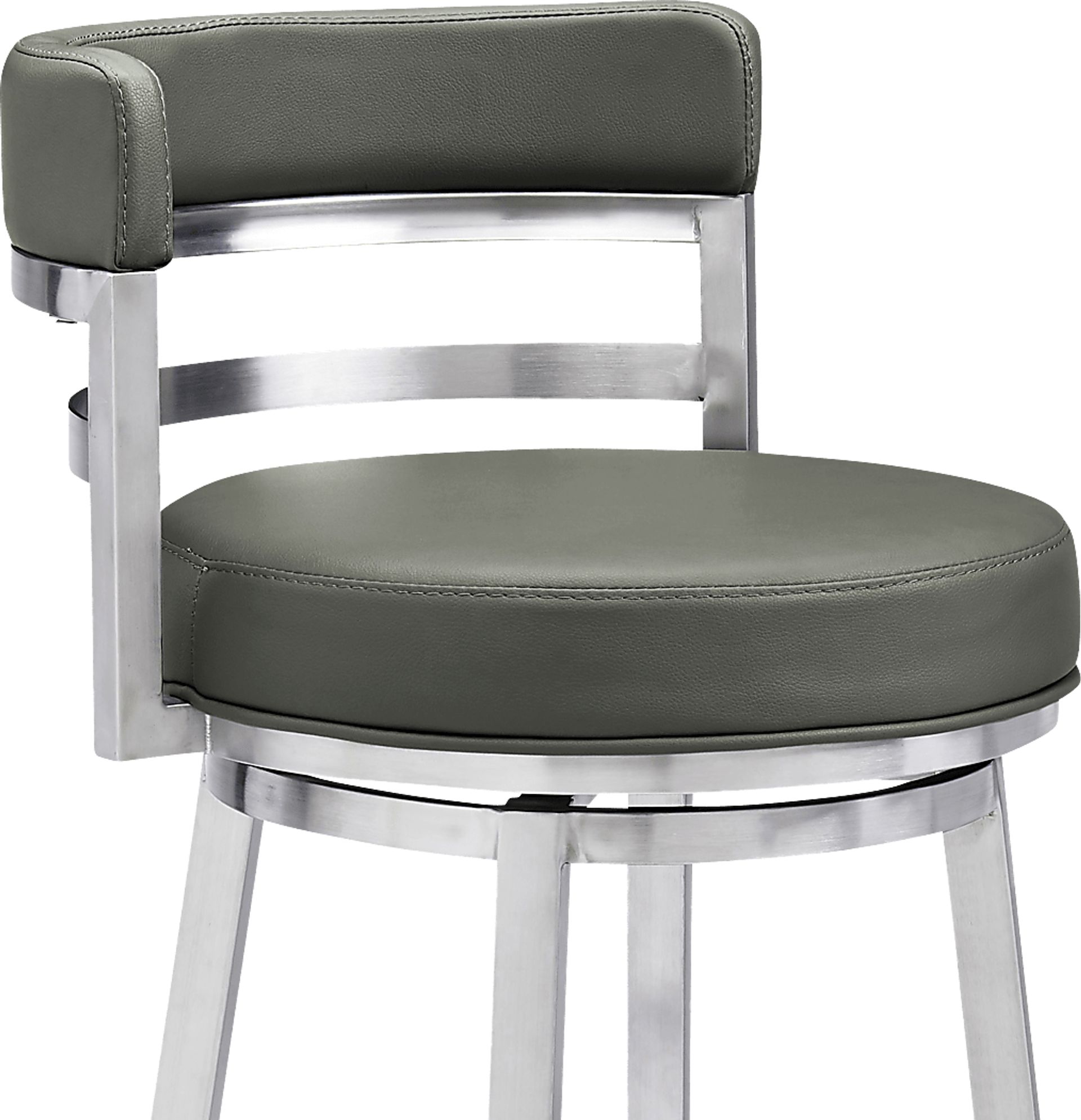 Haligue Gray Swivel Barstool - Image 4