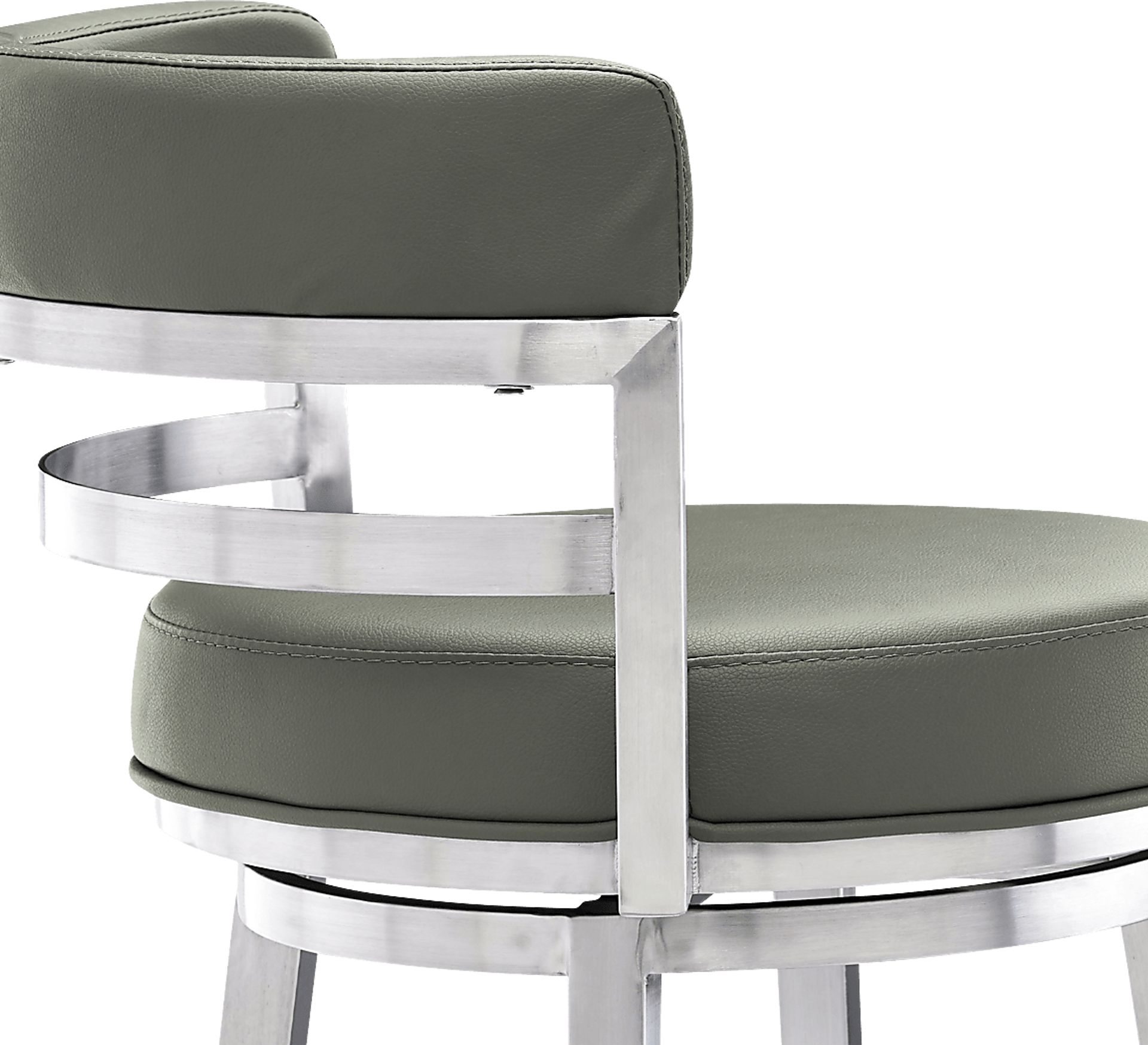 Haligue Gray Swivel Barstool - Image 5