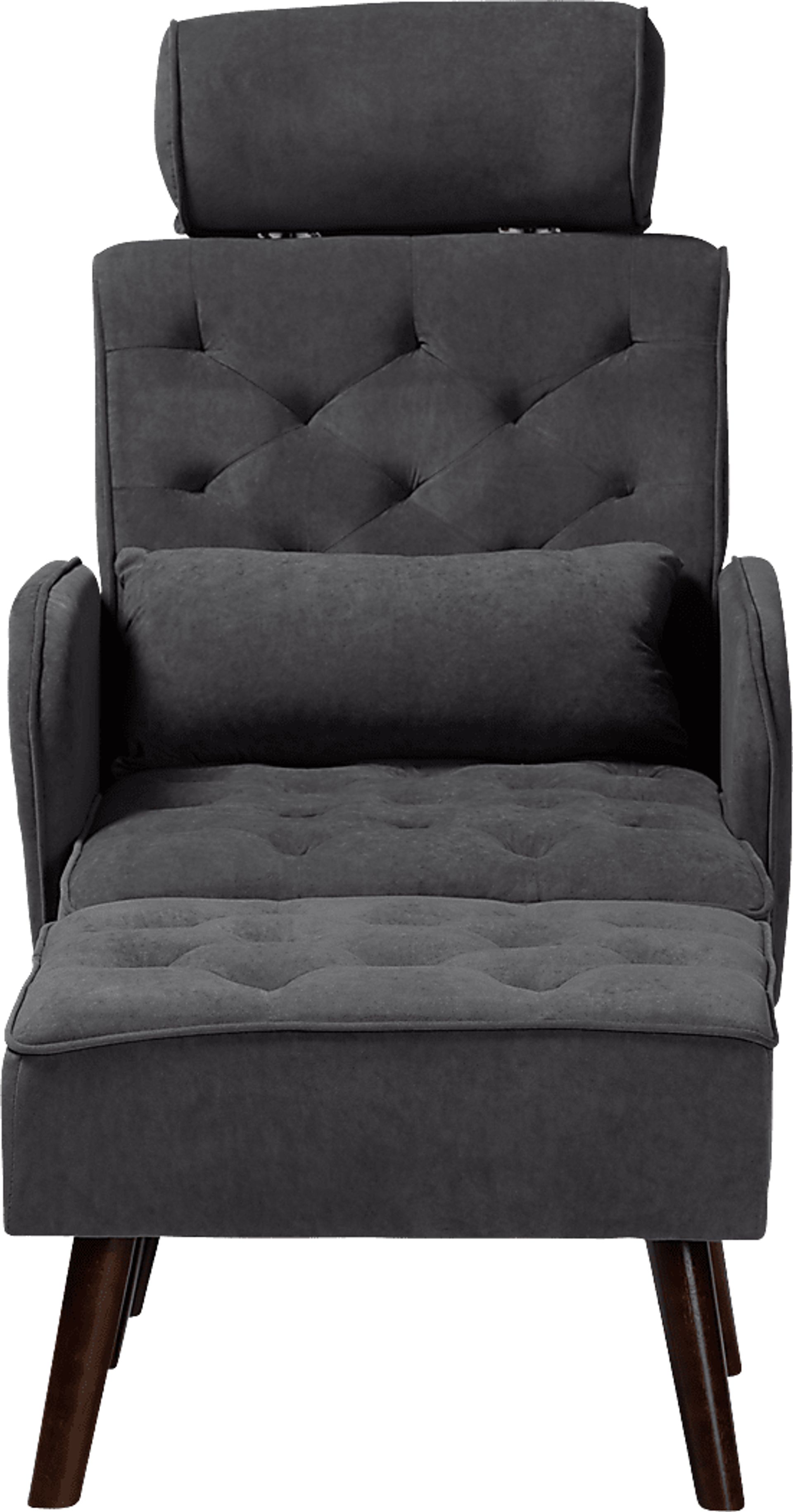 Halijen Gray Recliner and Ottoman Set - Image 4