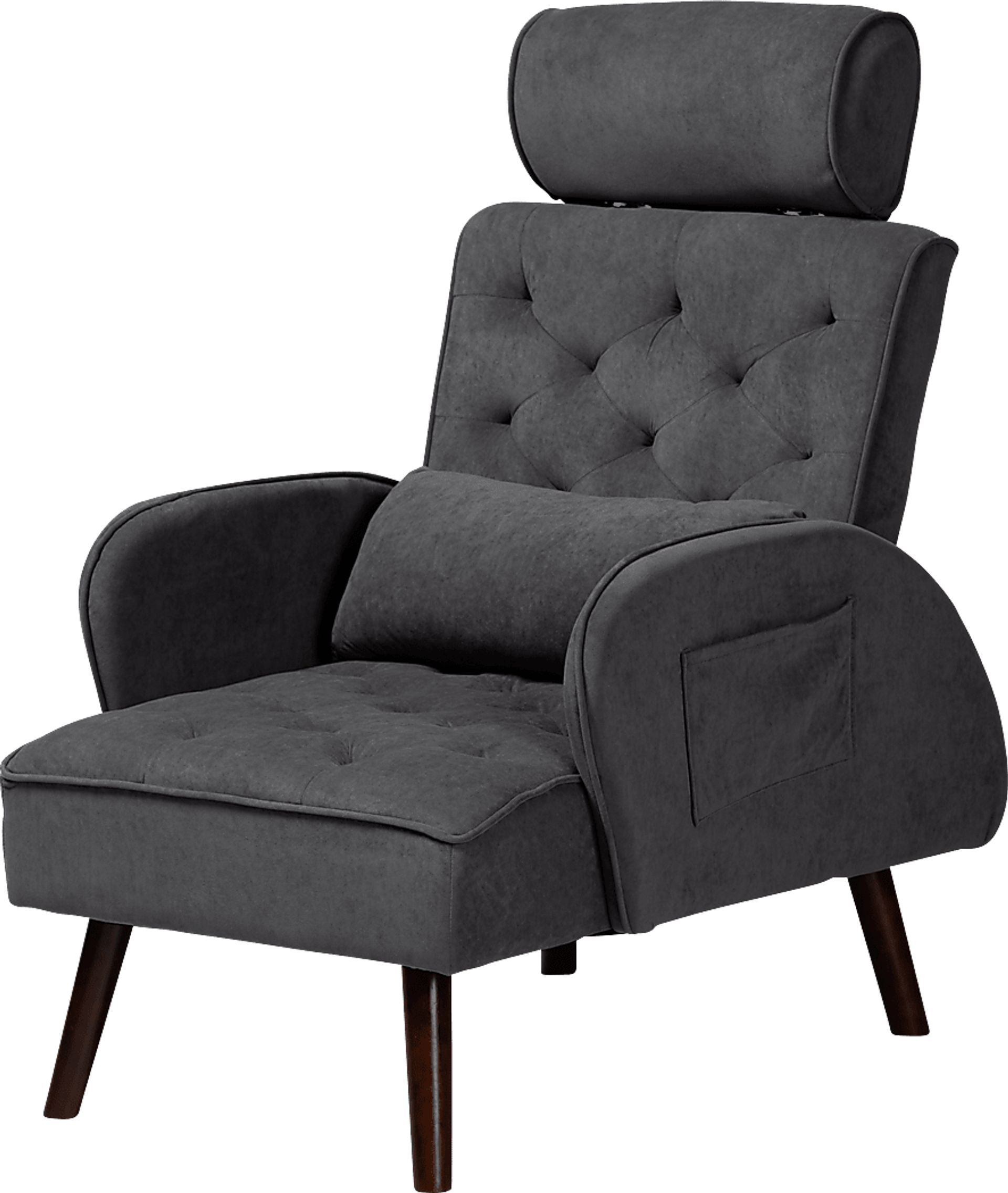 Halijen Gray Recliner and Ottoman Set - Image 6